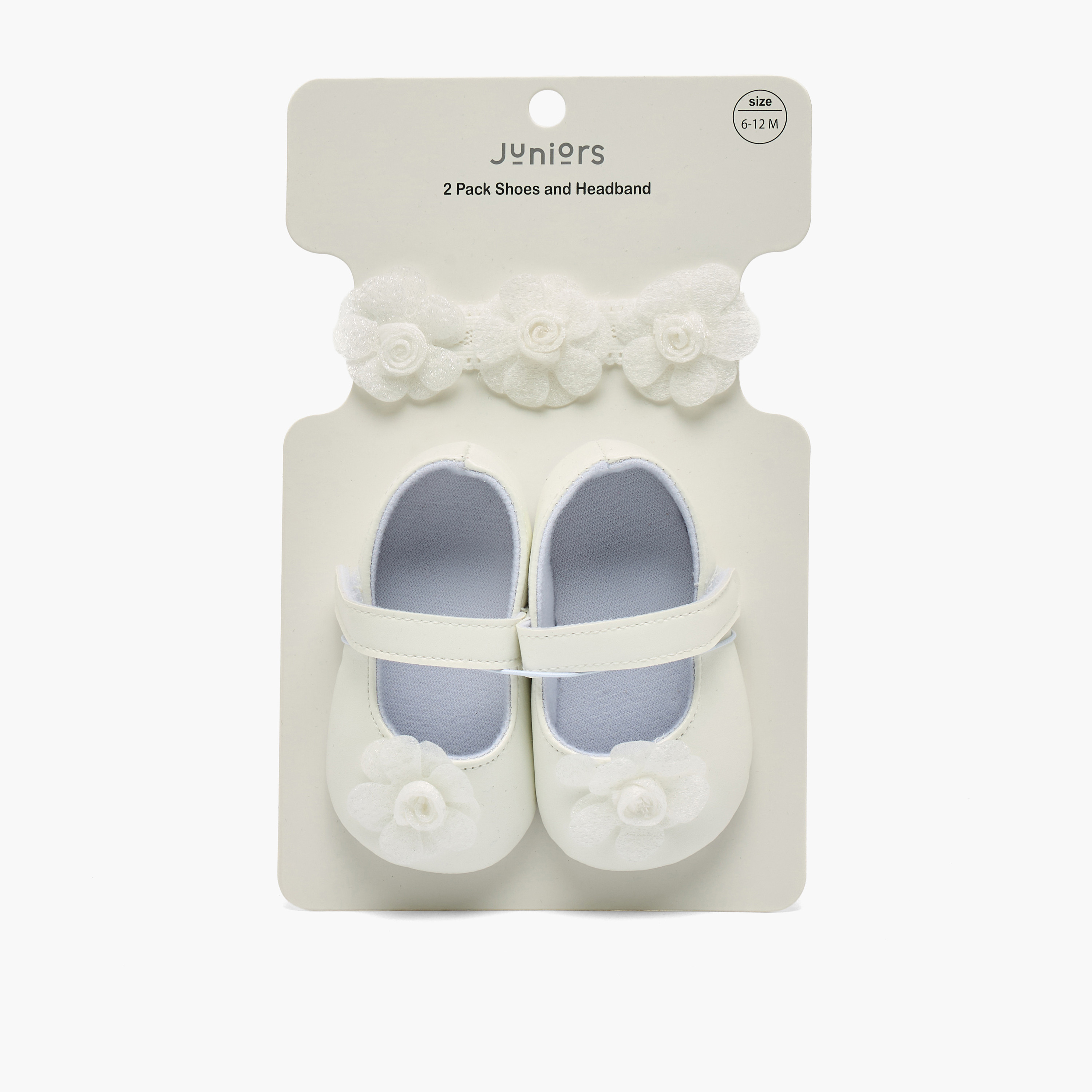 Juniors Floral Applique Mary Jane Shoes with Headband-baby-girls-accessories-hairaccessories-image-1