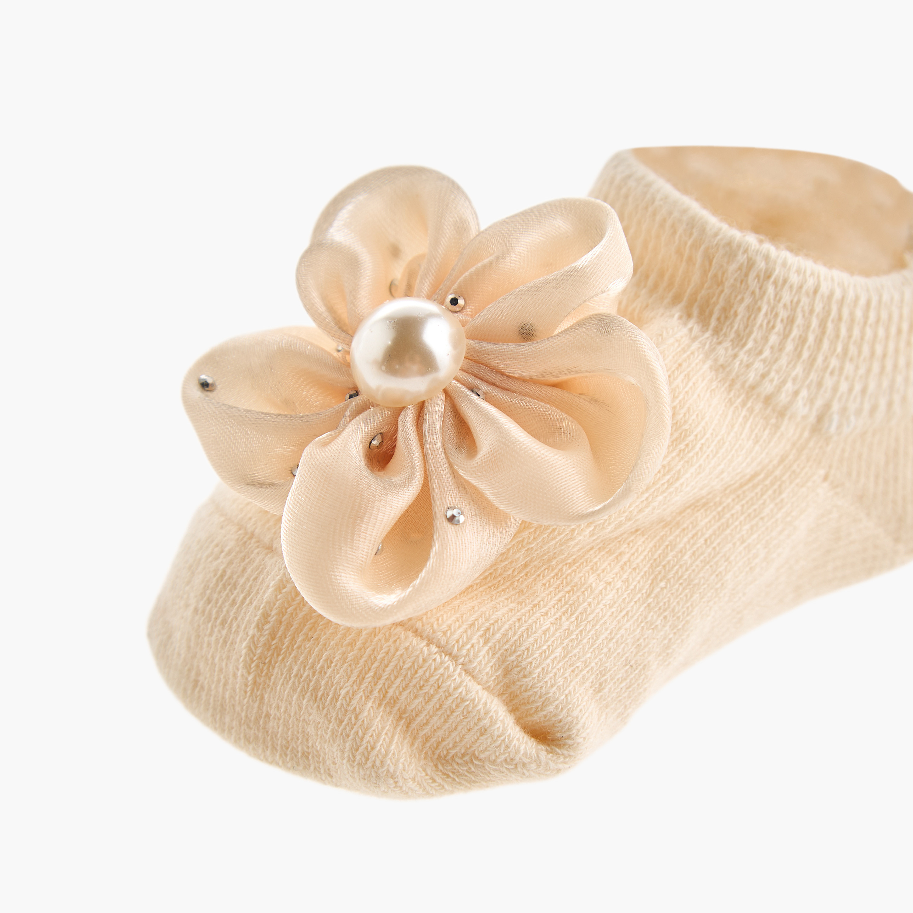 Juniors Booties with Headband, Pearl Embellished-baby-girls-accessories-hairaccessories-image-5