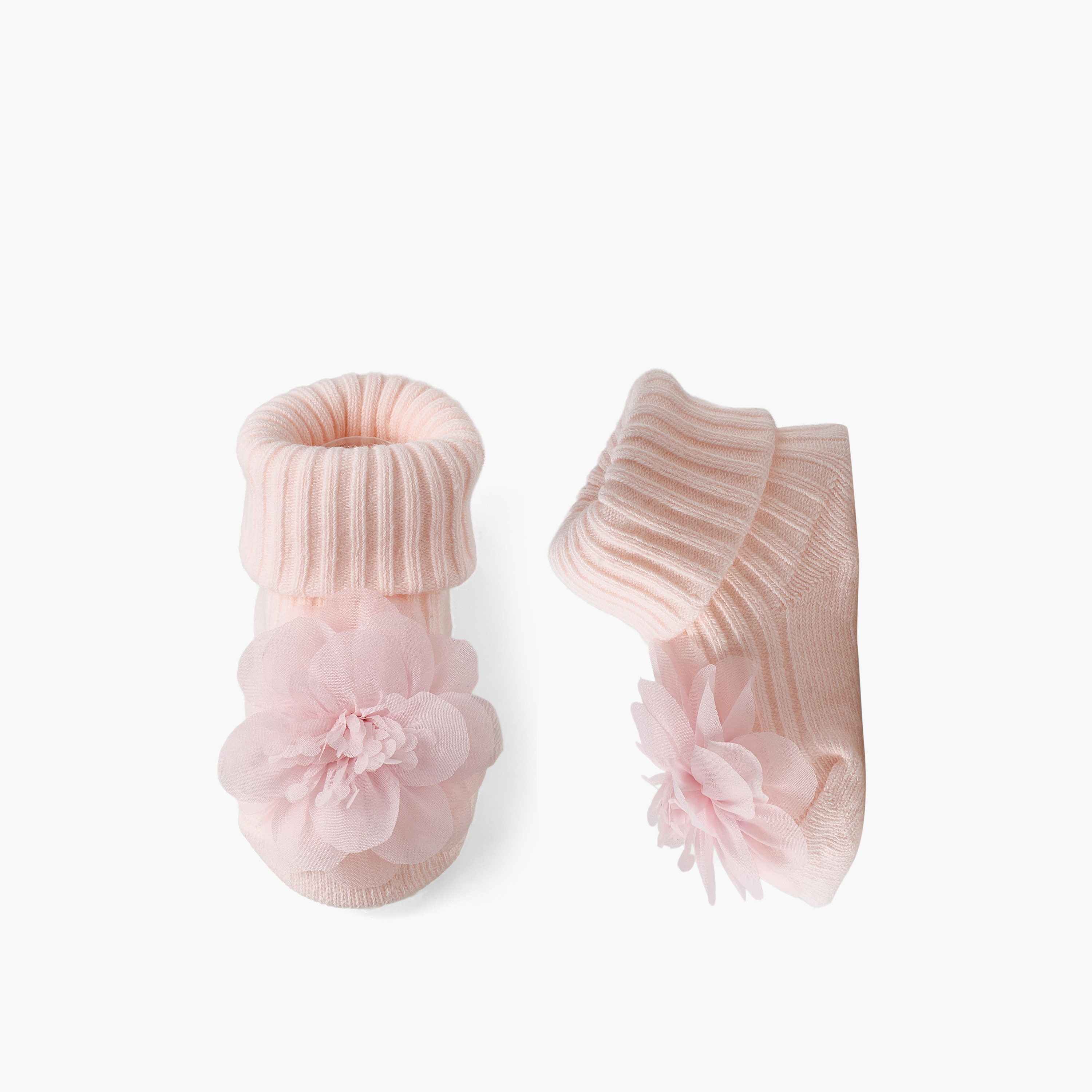 Set of 2 Juniors Baby Booties with Headband-baby-girls-accessories-hairaccessories-image-1