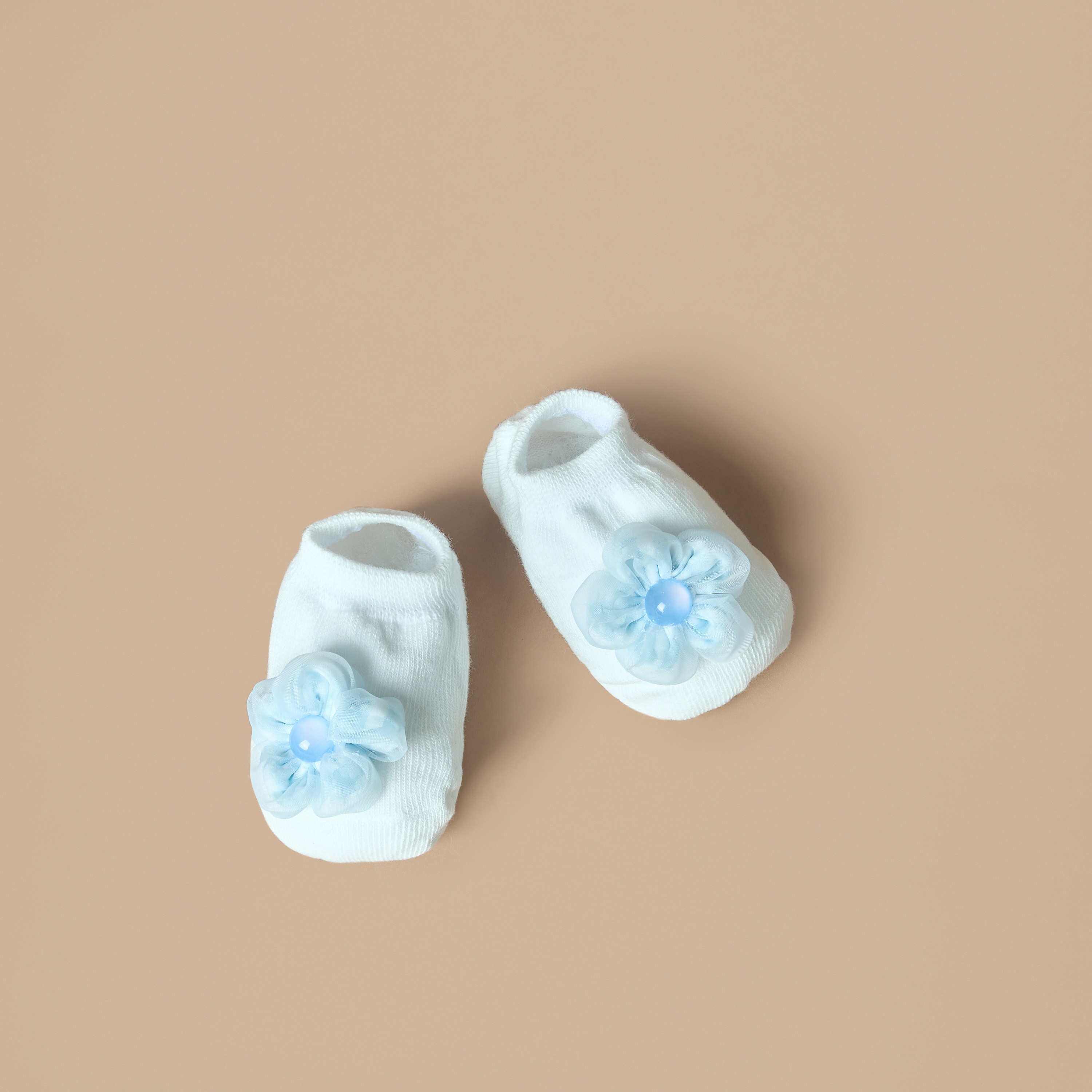 Juniors Flower Applique Booties and Headband Set-baby-girls-accessories-hairaccessories-image-2