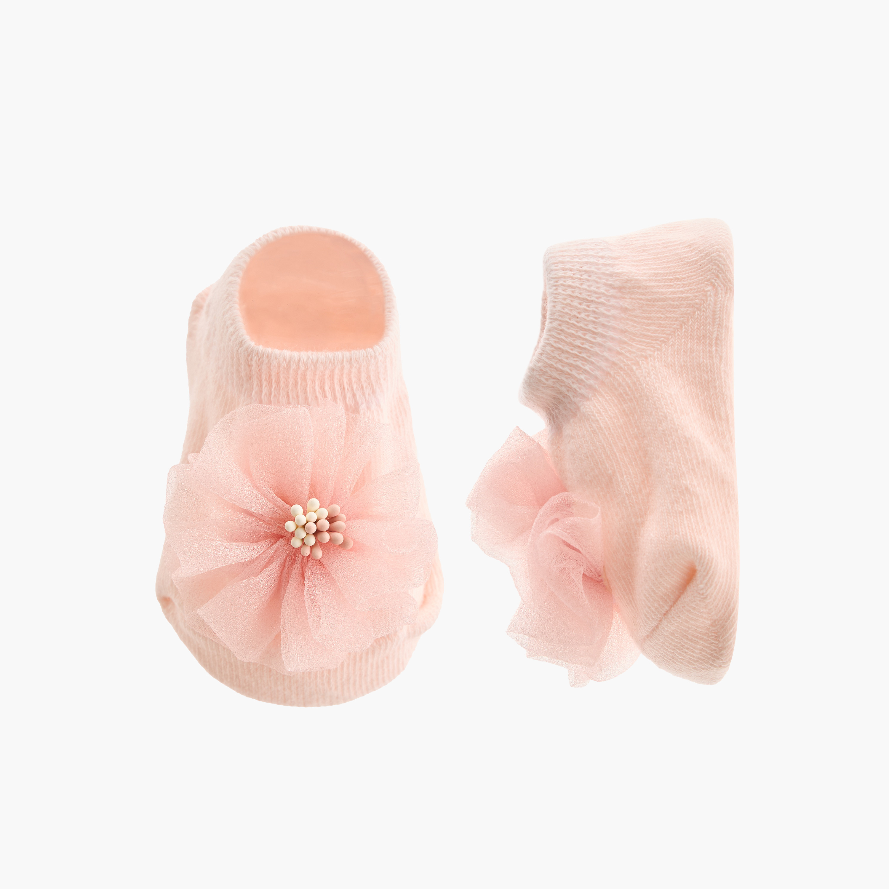 بوت وشريطة رأس بتزيينات زهرية من جونيورز-baby-girls-accessories-hairaccessories-image-2
