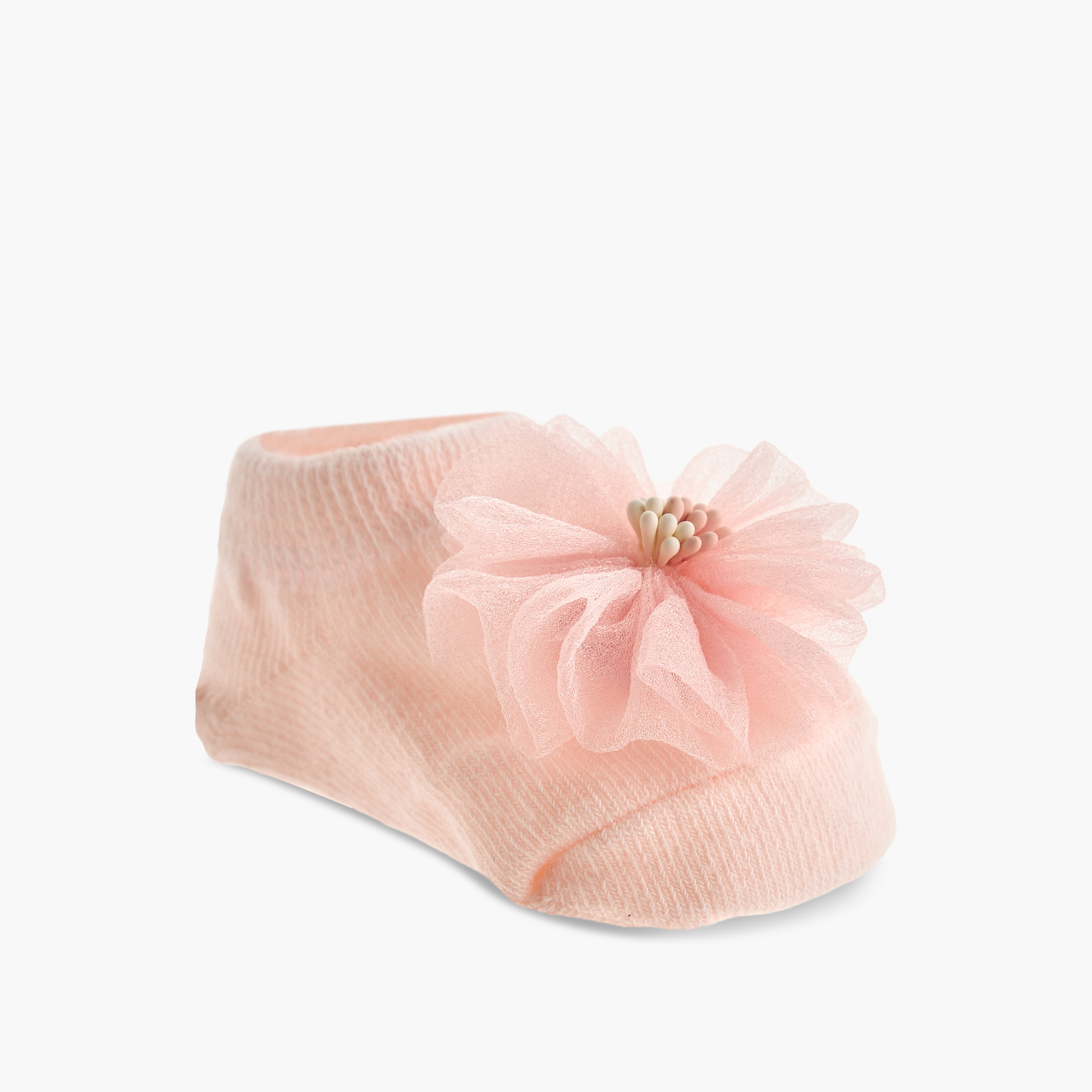 بوت وشريطة رأس بتزيينات زهرية من جونيورز-baby-girls-accessories-hairaccessories-image-3
