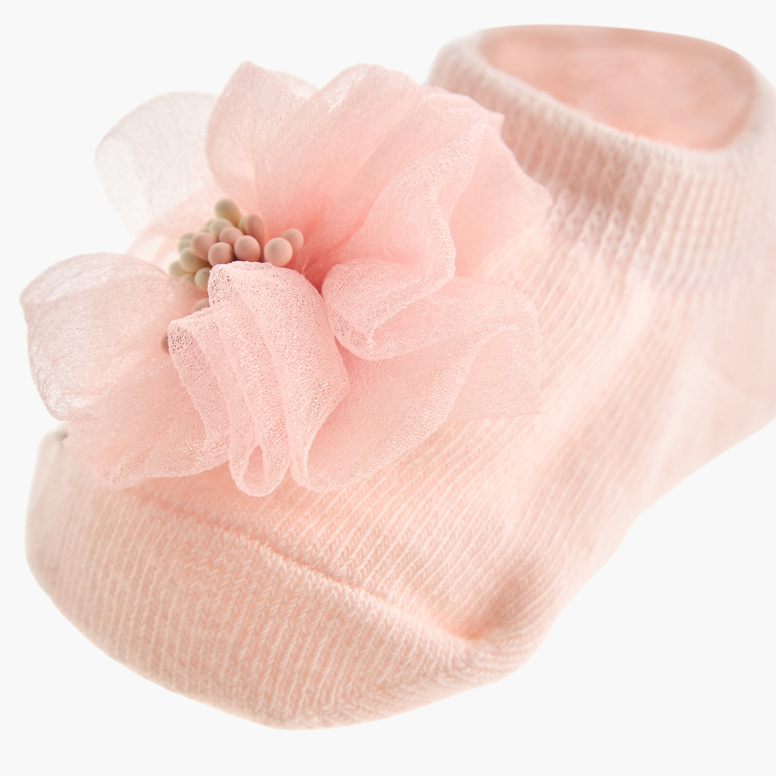 بوت وشريطة رأس بتزيينات زهرية من جونيورز-baby-girls-accessories-hairaccessories-image-5