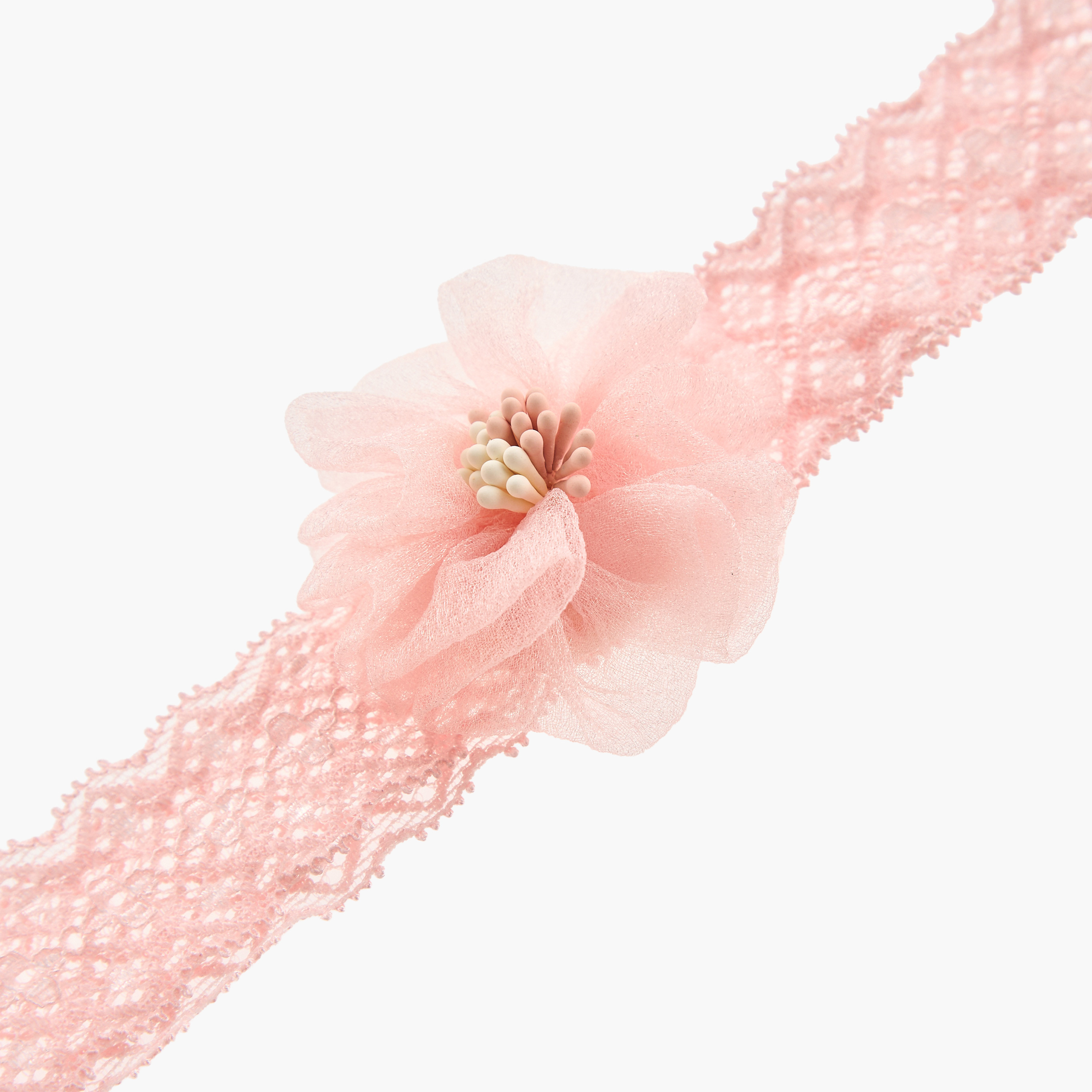 بوت وشريطة رأس بتزيينات زهرية من جونيورز-baby-girls-accessories-hairaccessories-image-8
