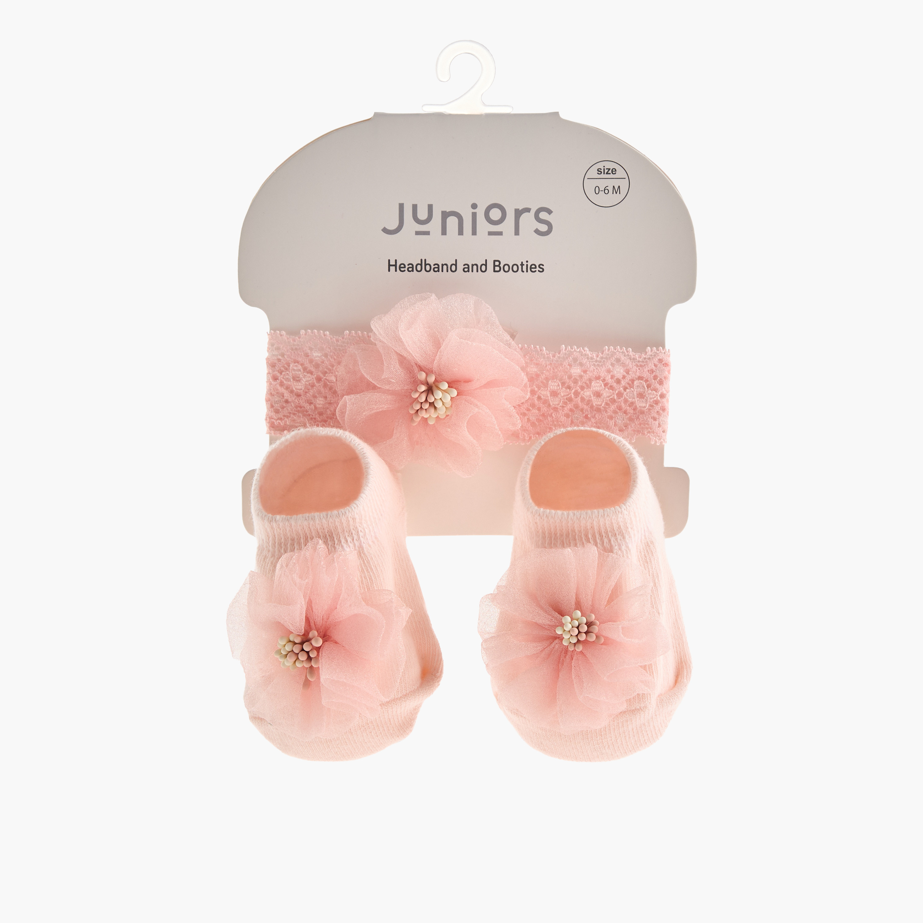 بوت وشريطة رأس بتزيينات زهرية من جونيورز-baby-girls-accessories-hairaccessories-image-9