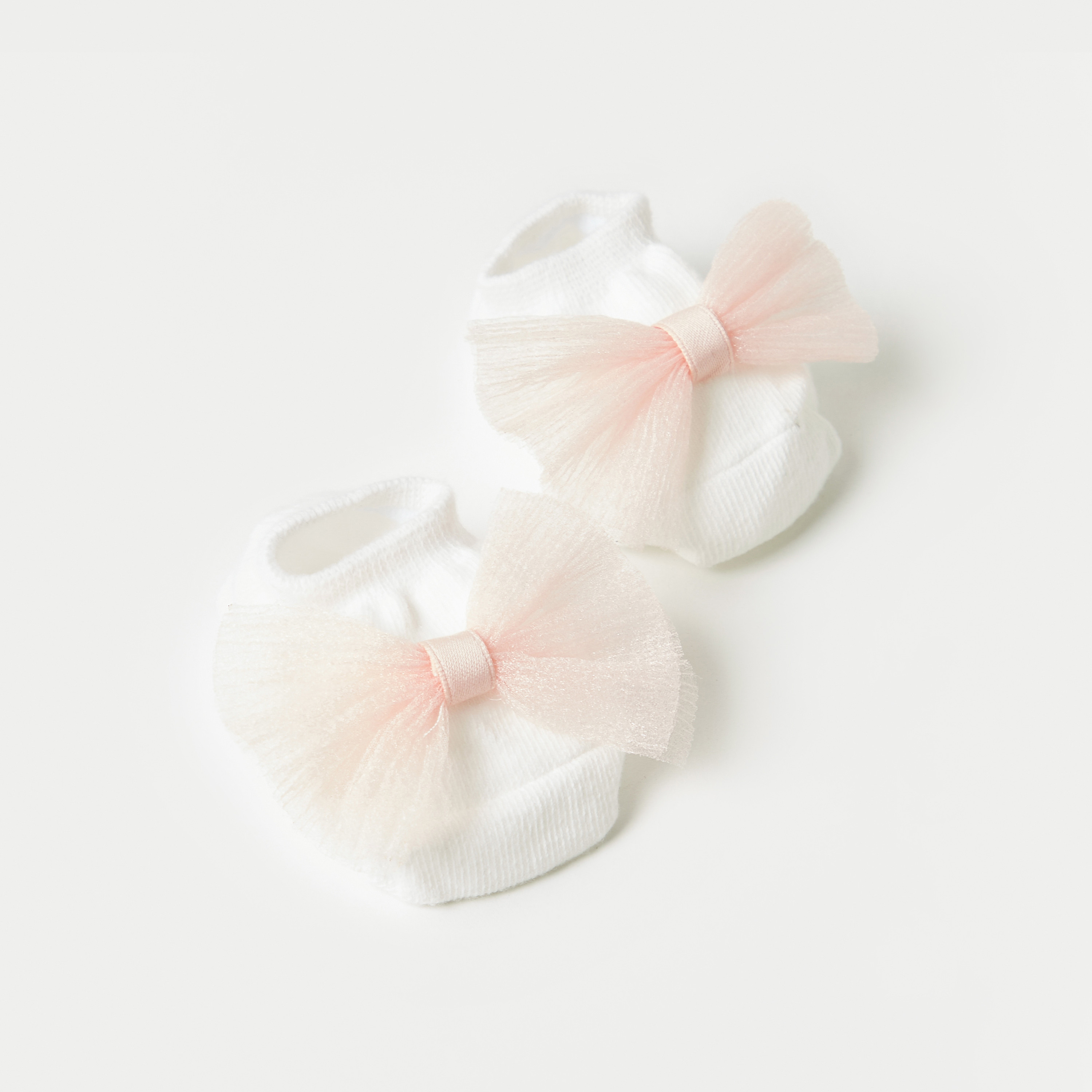 Juniors Bow Applique Booties and Elasticated Headband-baby-girls-accessories-hairaccessories-image-3