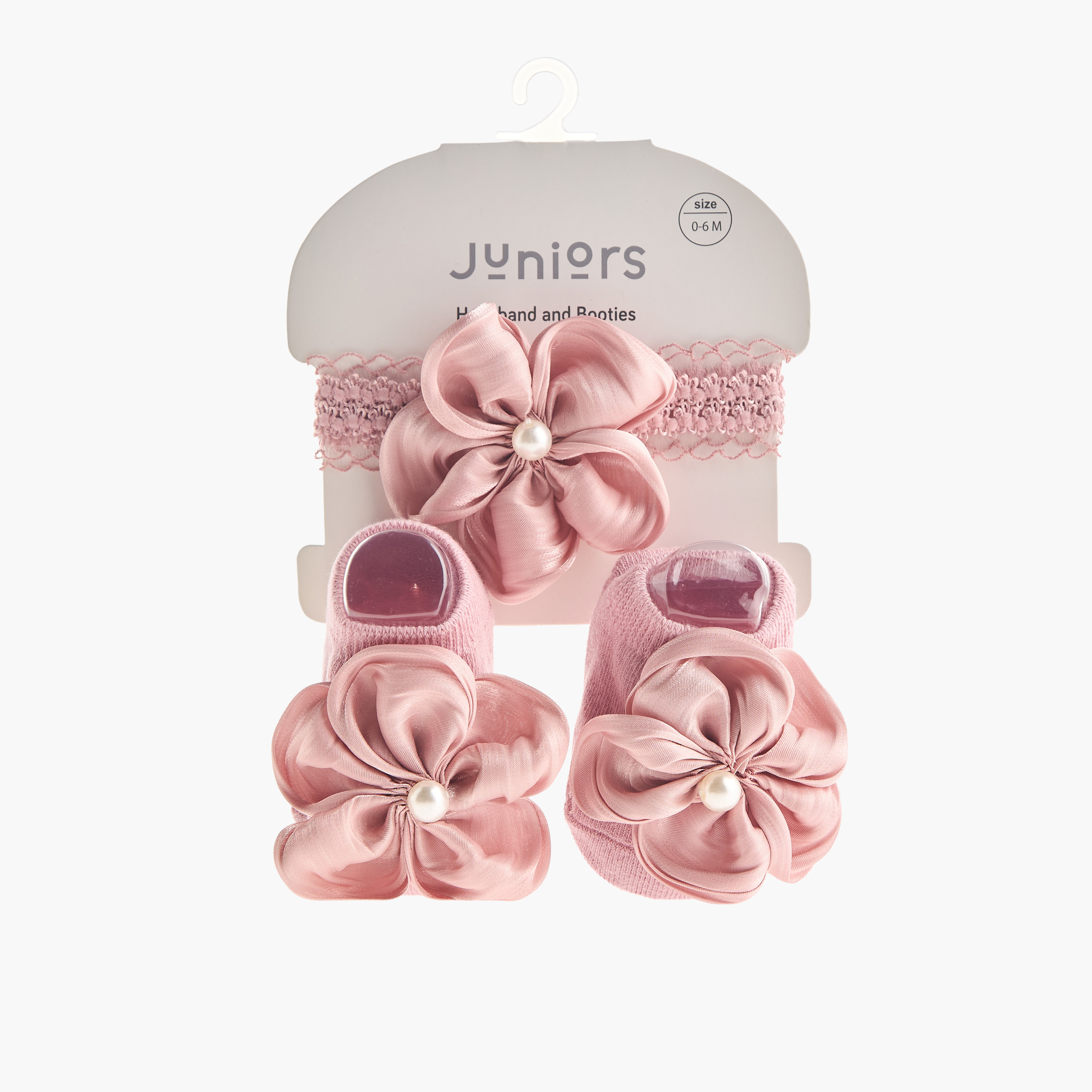 Set of 2 Juniors Booties and Hairband Set with Floral Accent-baby-girls-accessories-hairaccessories-image-8
