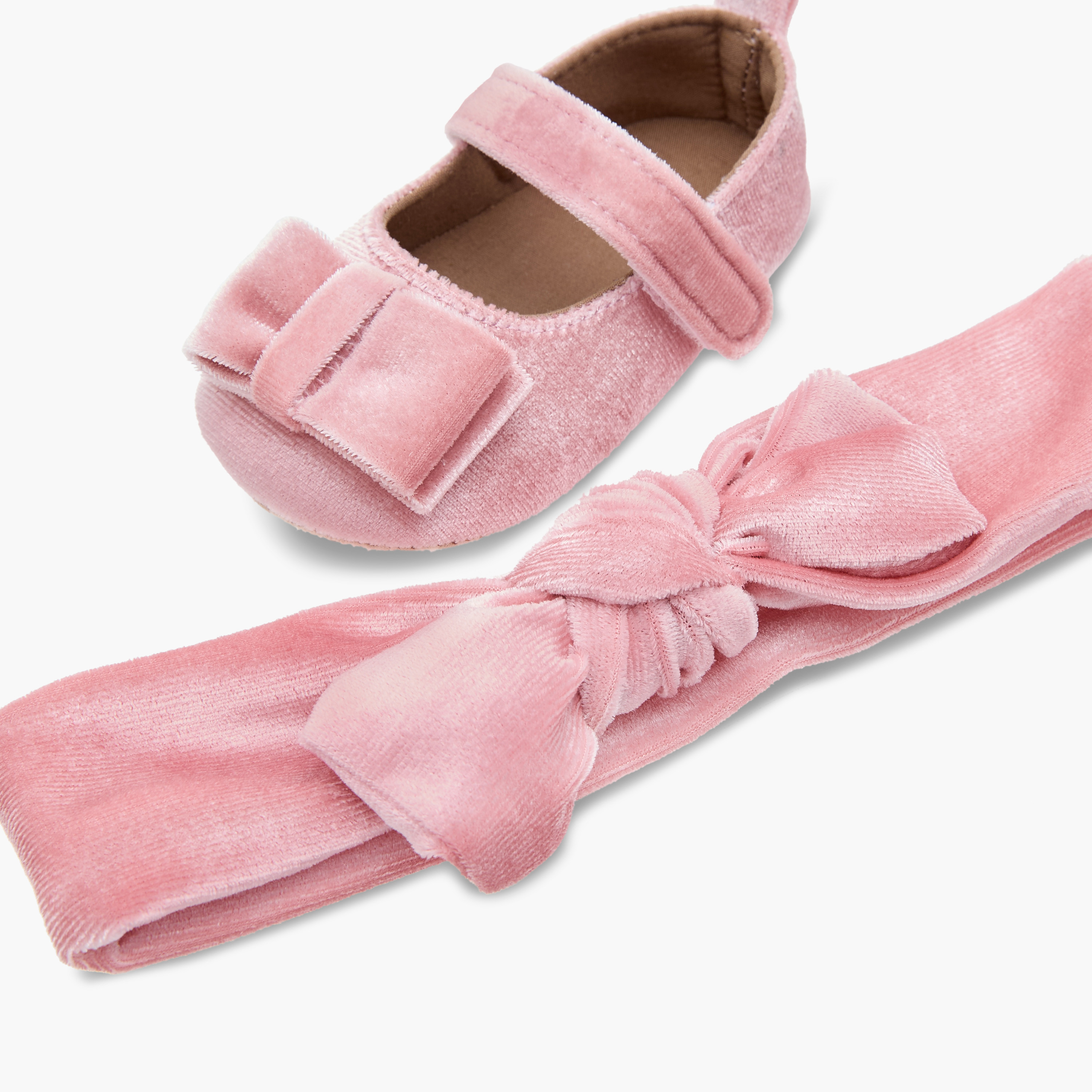 Juniors Bow Detail Booties and Headband Set-baby-girls-shoes-booties-image-6