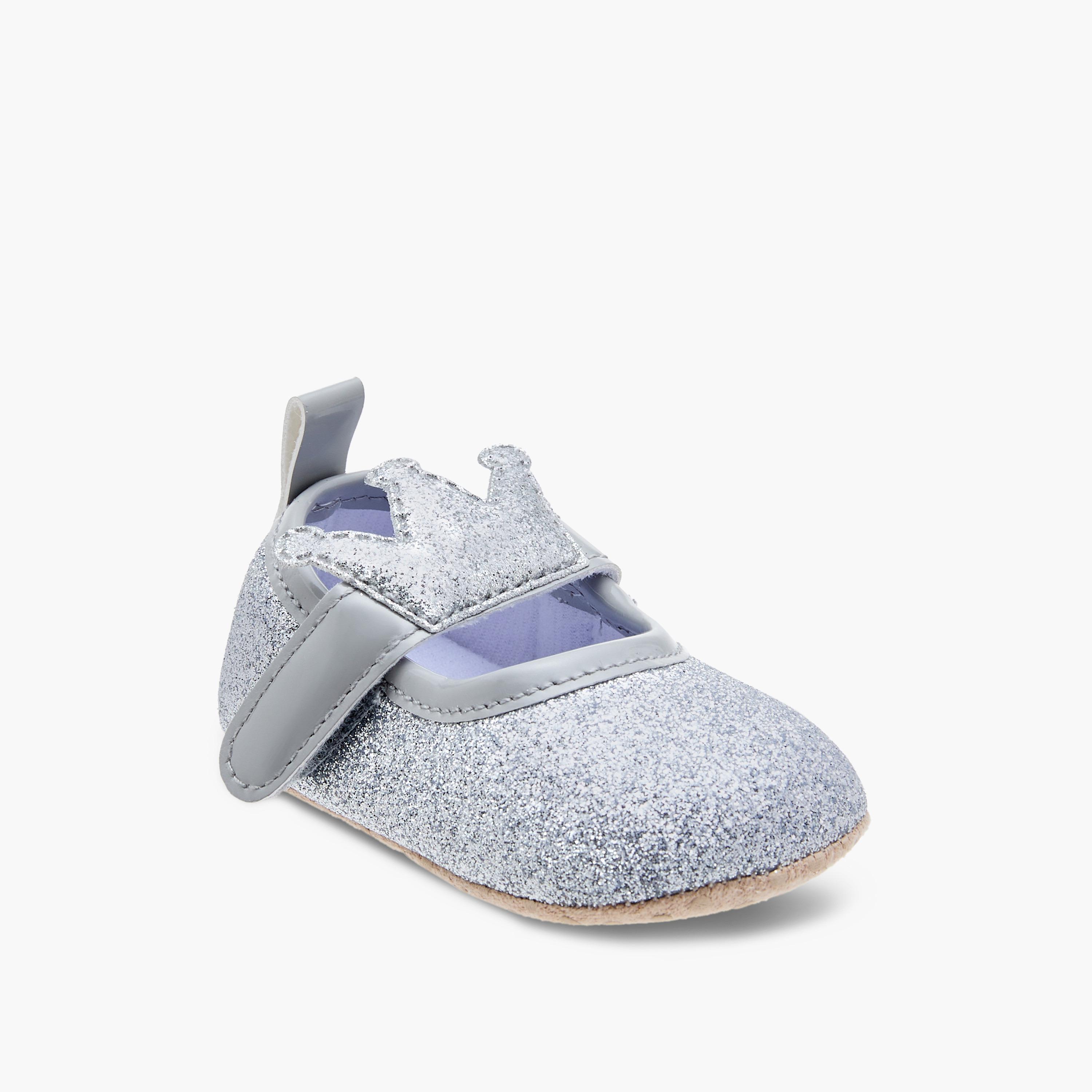 Juniors Crown Detail Booties and Headband Set-baby-girls-shoes-booties-image-2