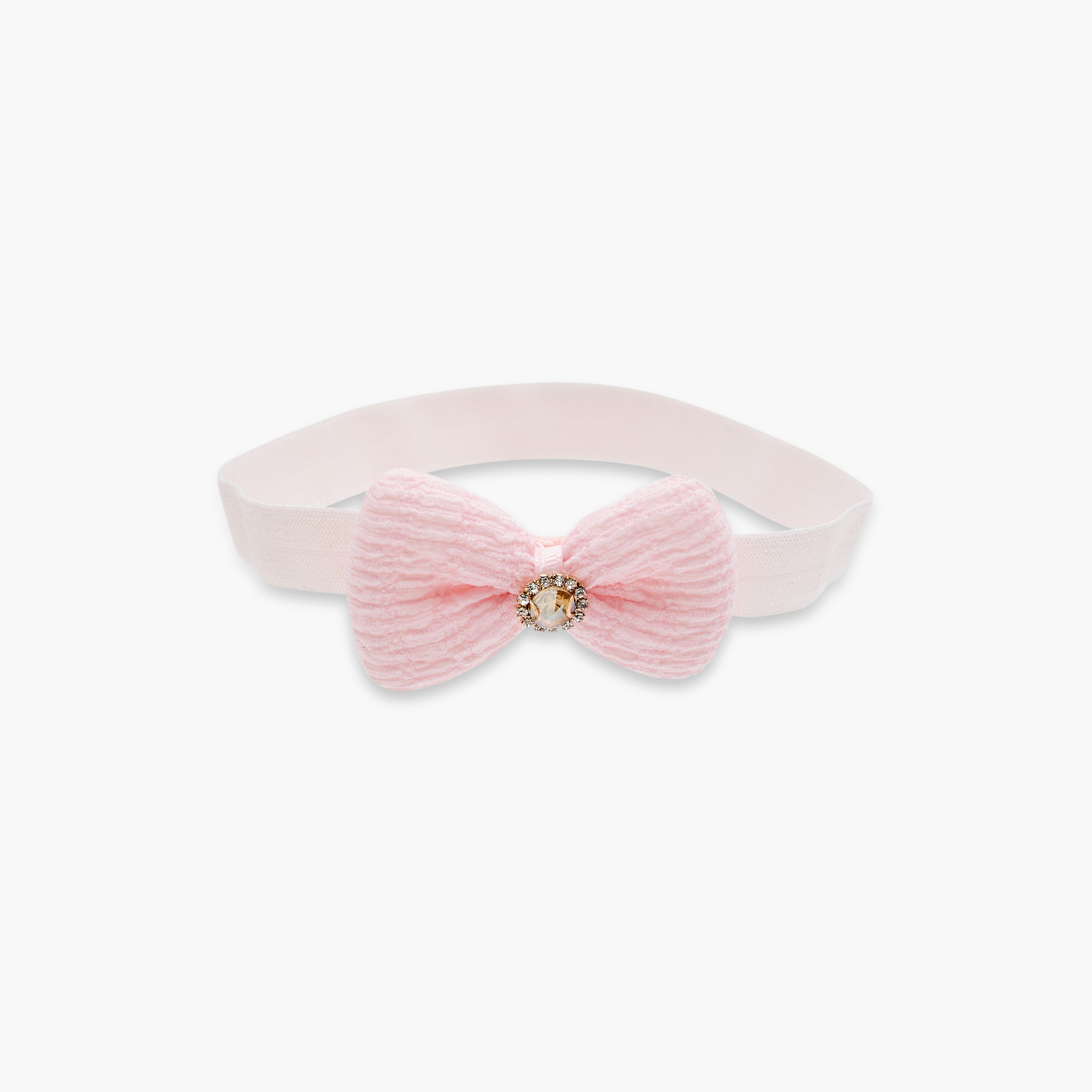 Juniors Embellished Bow Detail Booties and Headband Set-baby-girls-accessories-hairaccessories-image-4