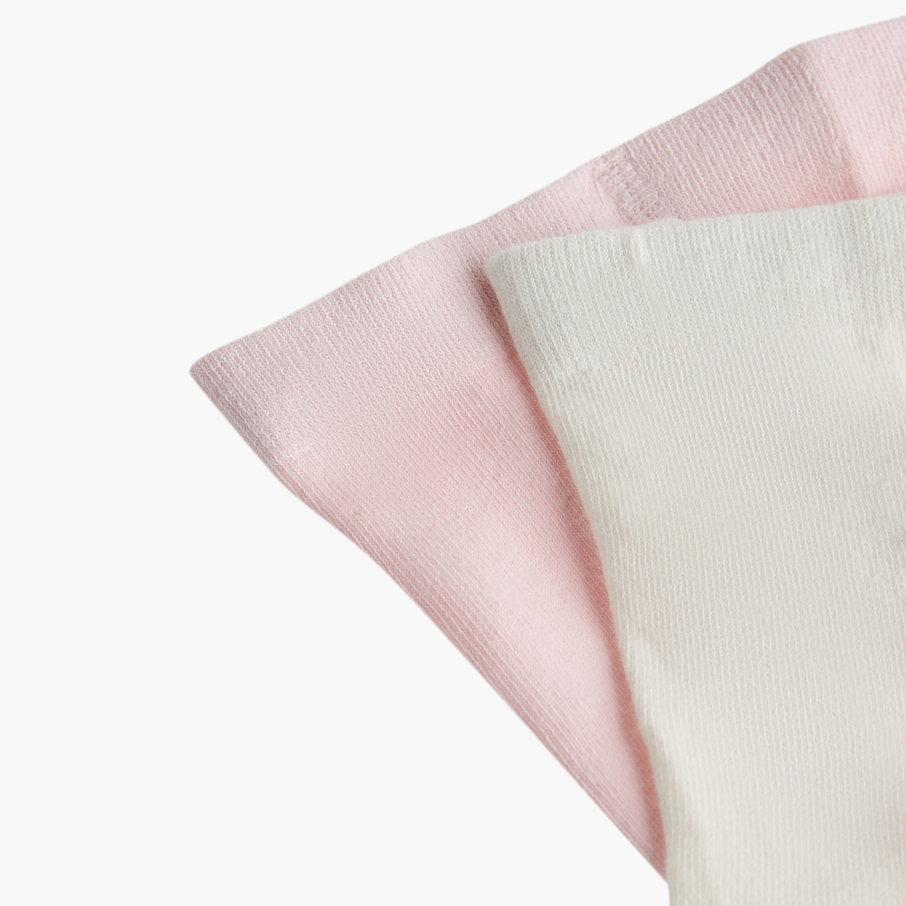 Juniors Solid Tights with Elasticated Waistband - Set of 2-baby-girls-accessories-socks-image-5