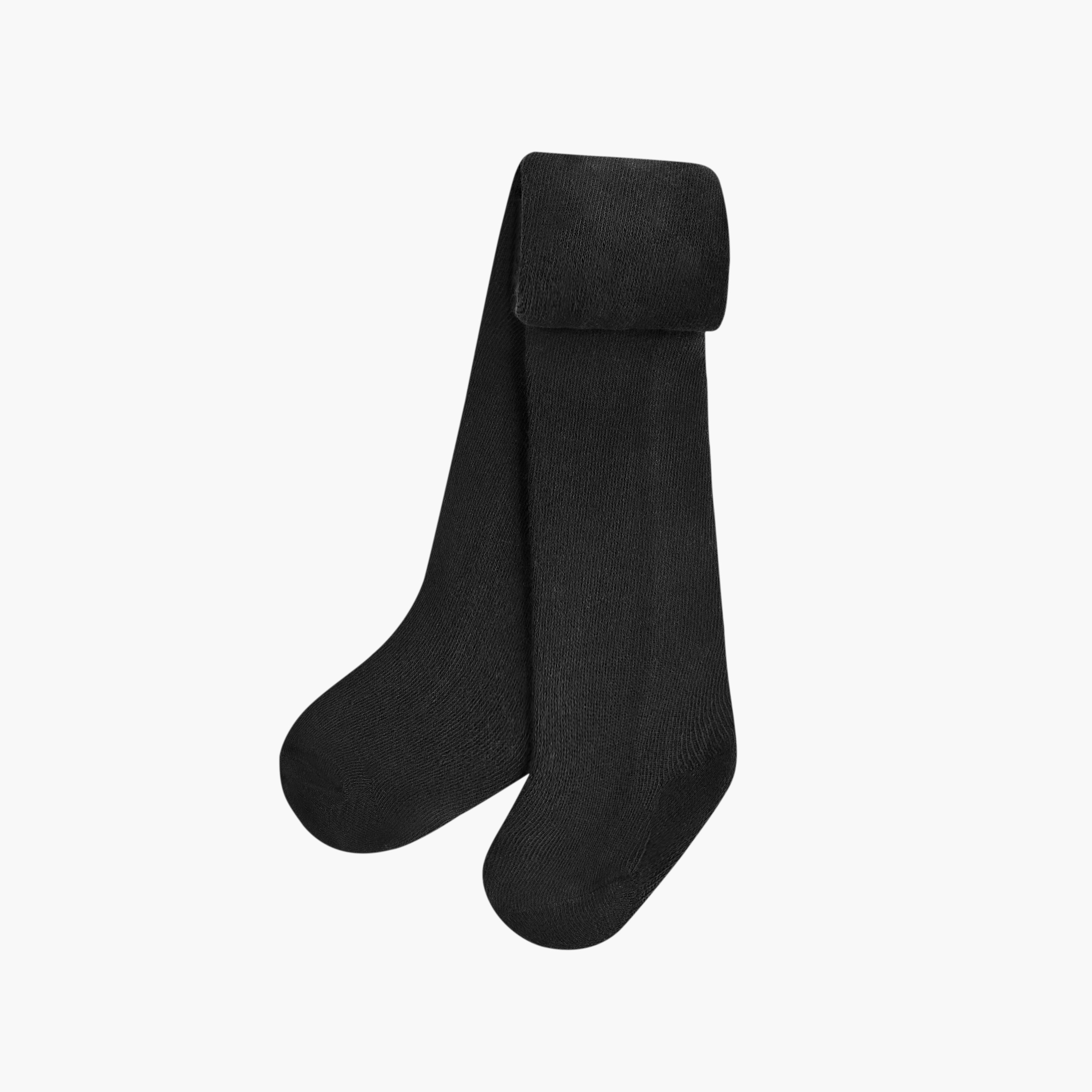Juniors Solid Tights with Elasticated Waistband - Set of 2-baby-girls-accessories-socks-image-2
