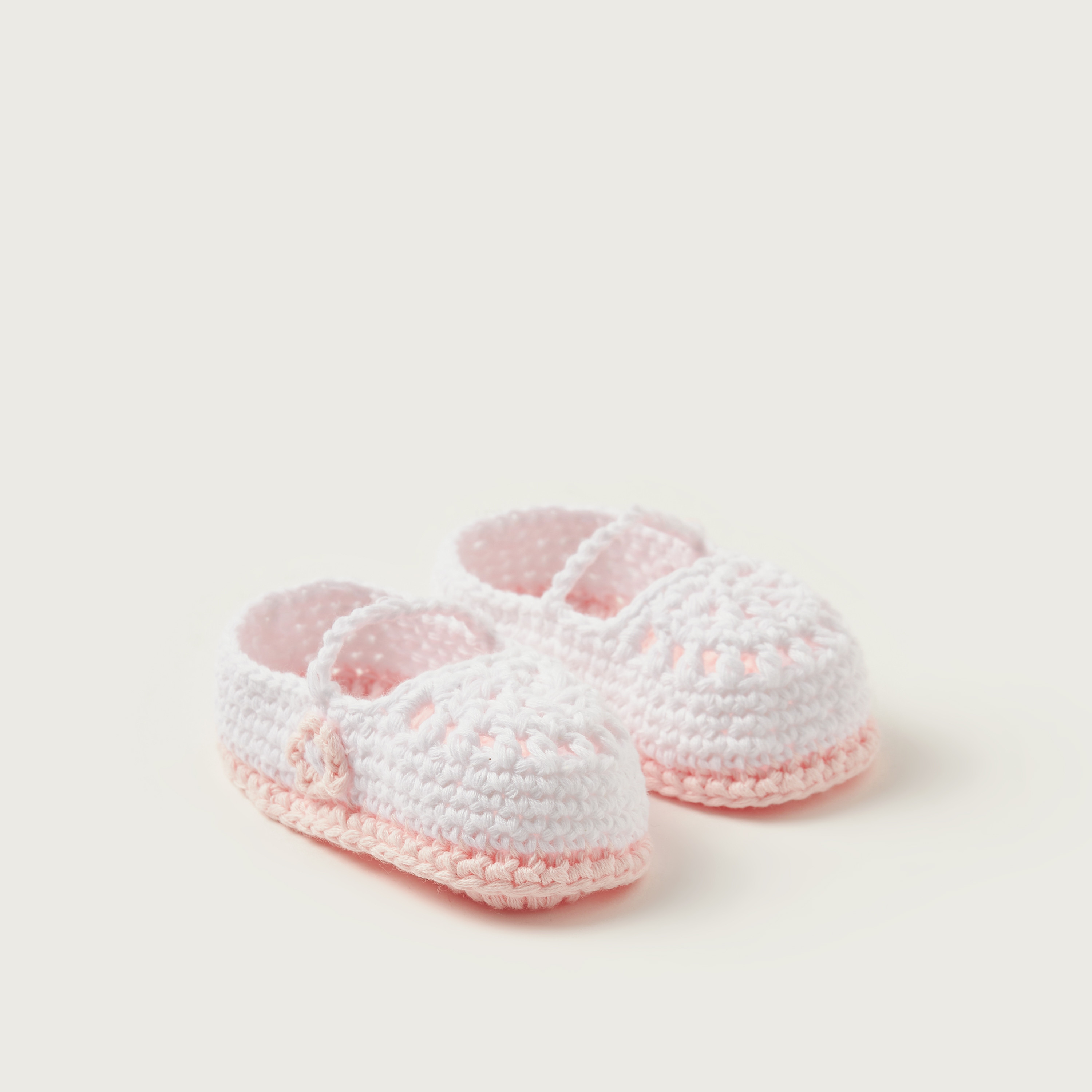 Giggles Textured Booties-baby-girls-shoes-booties-image-2