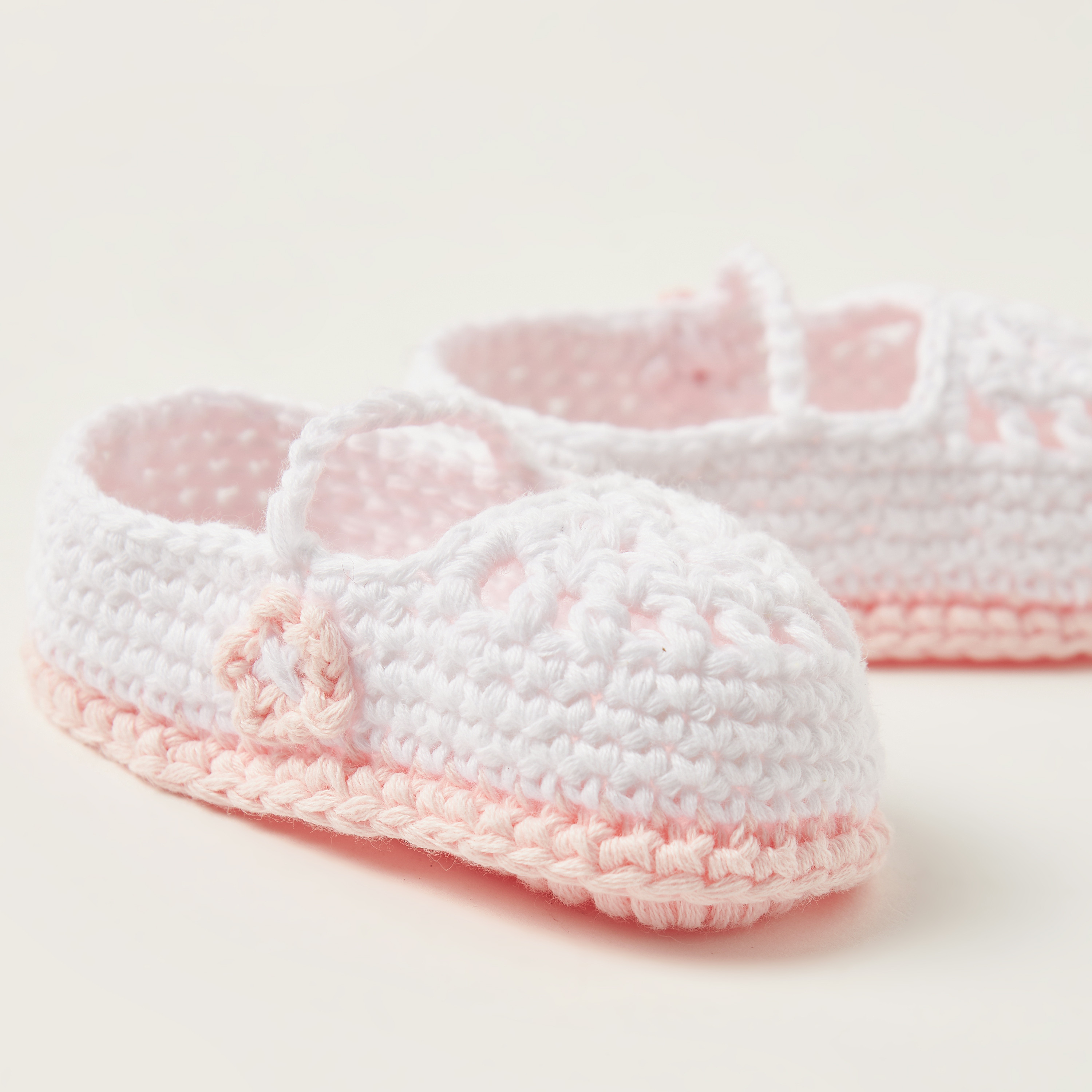 Giggles Textured Booties-baby-girls-shoes-booties-image-3