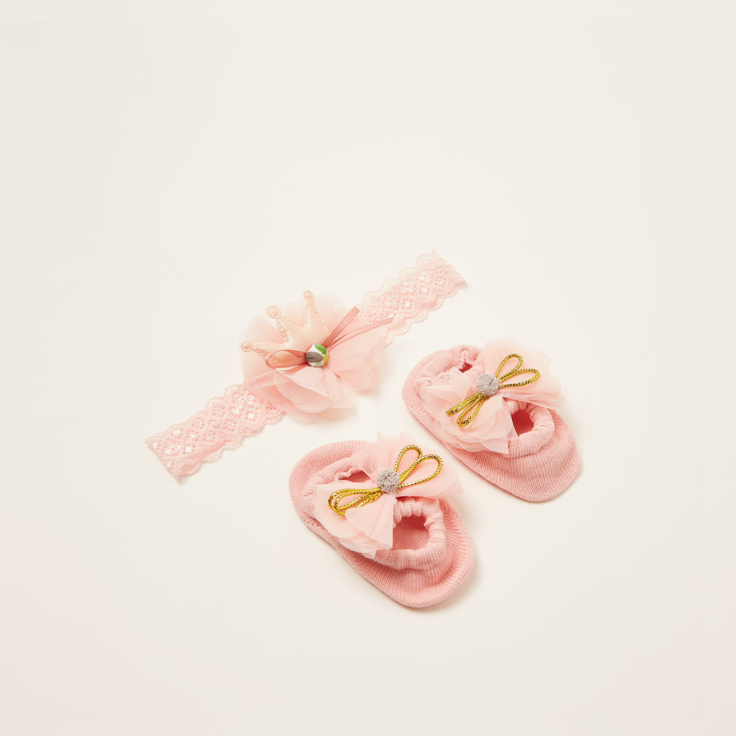 Juniors Bow Accented Headband and Booties Set-baby-girls-accessories-hairaccessories-image-1
