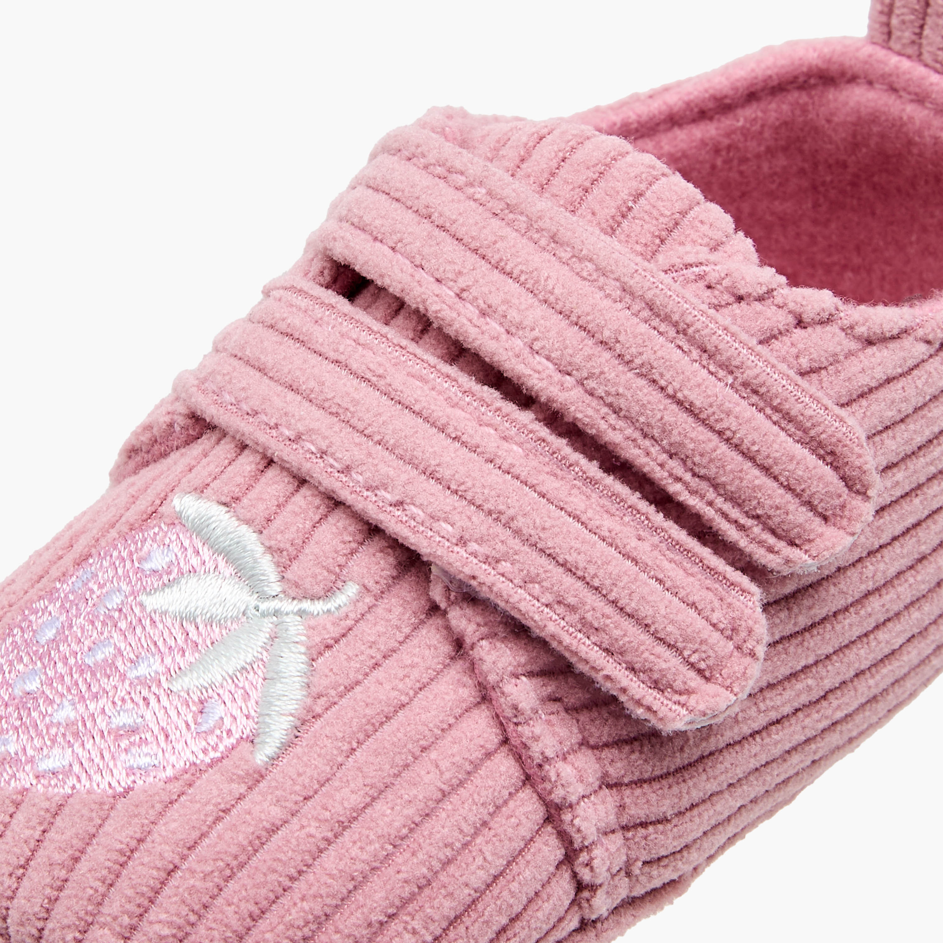 Juniors Booties with Strawberry Embroidery-baby-girls-shoes-booties-image-4