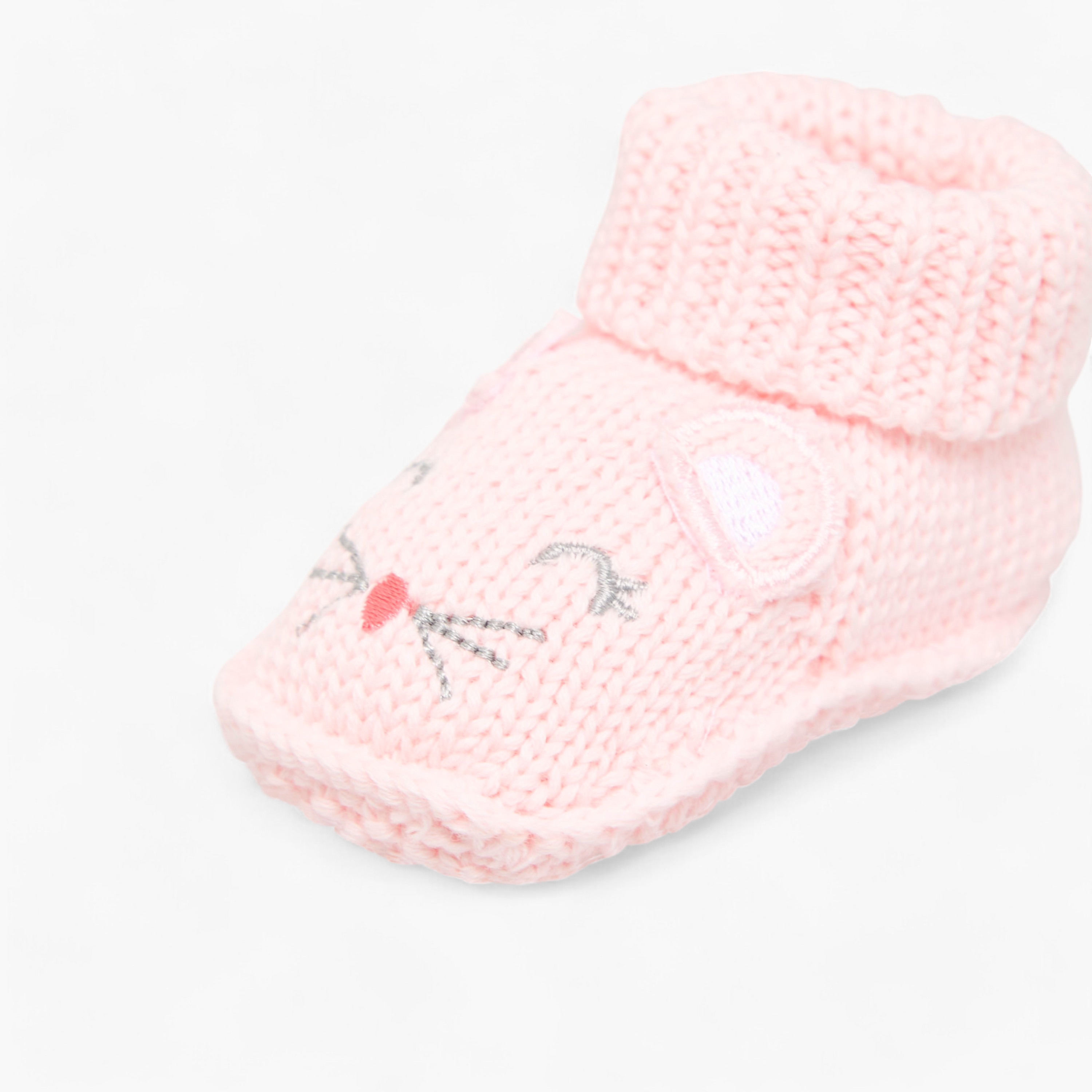 بوت كورشيه بزخارف أذن قطة من جيجلز-baby-girls-shoes-booties-image-2