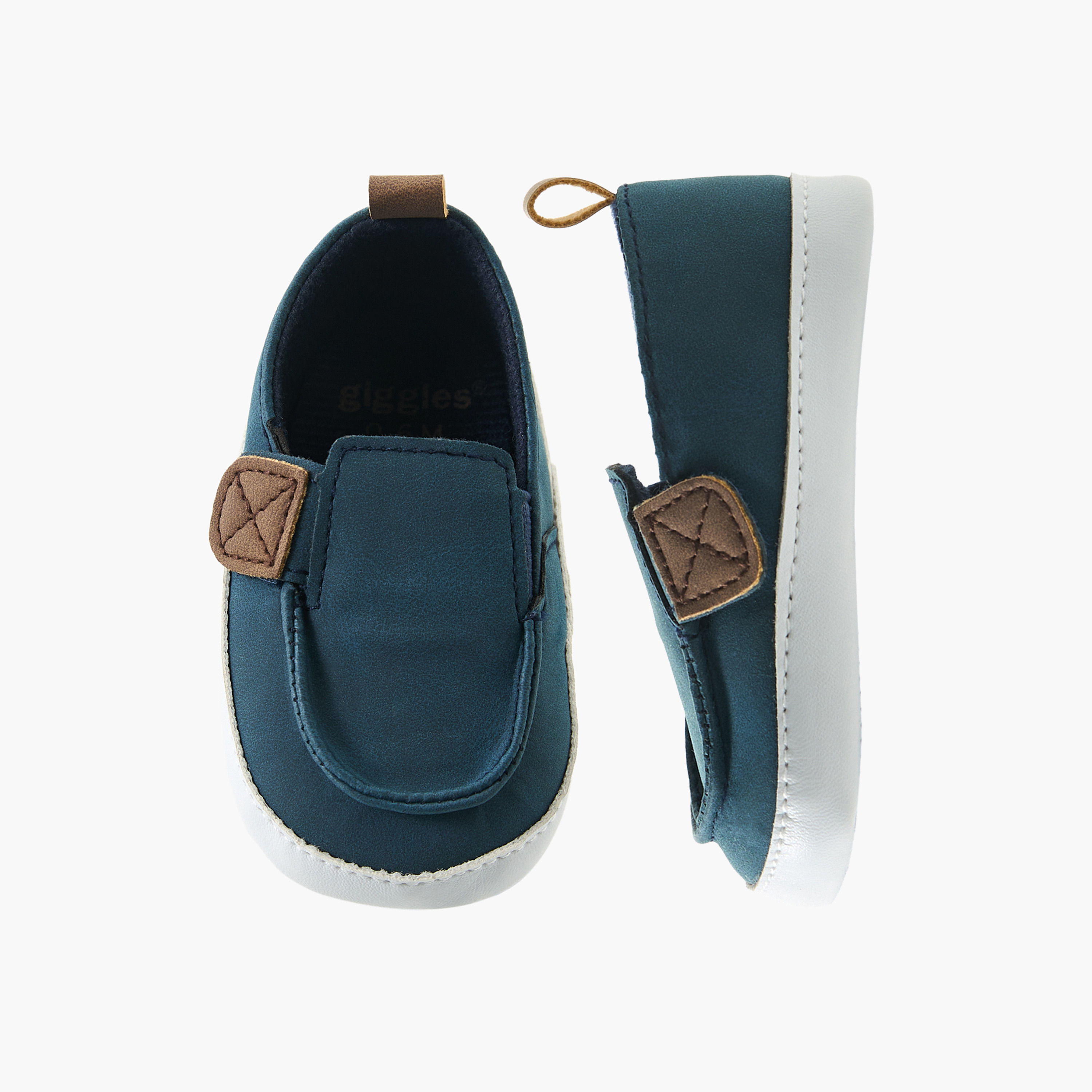 Giggles Booties with Pull Tab-baby-boys-shoes-booties-image-1