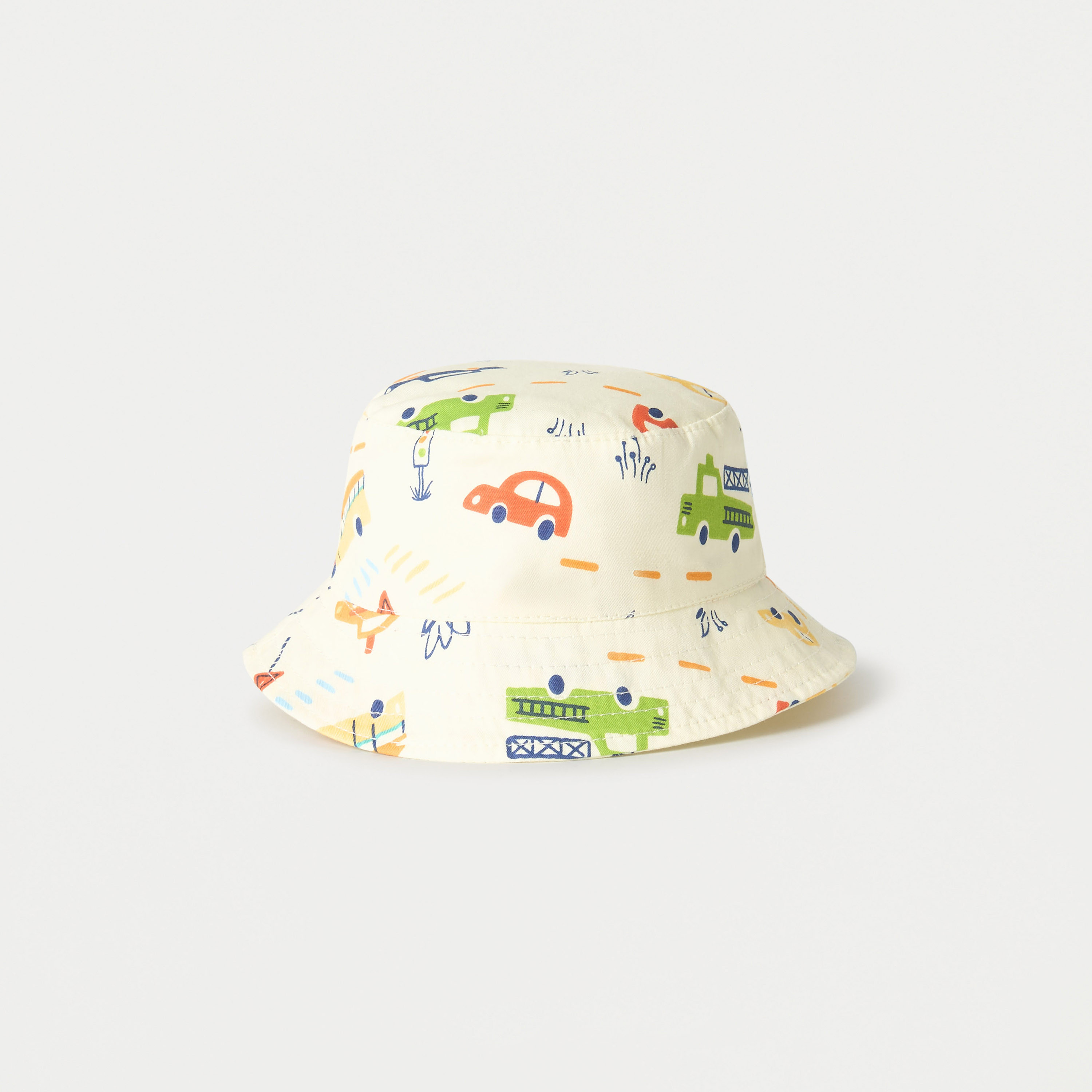 Juniors Car Print Bucket Hat-baby-boys-accessories-caps-image-1