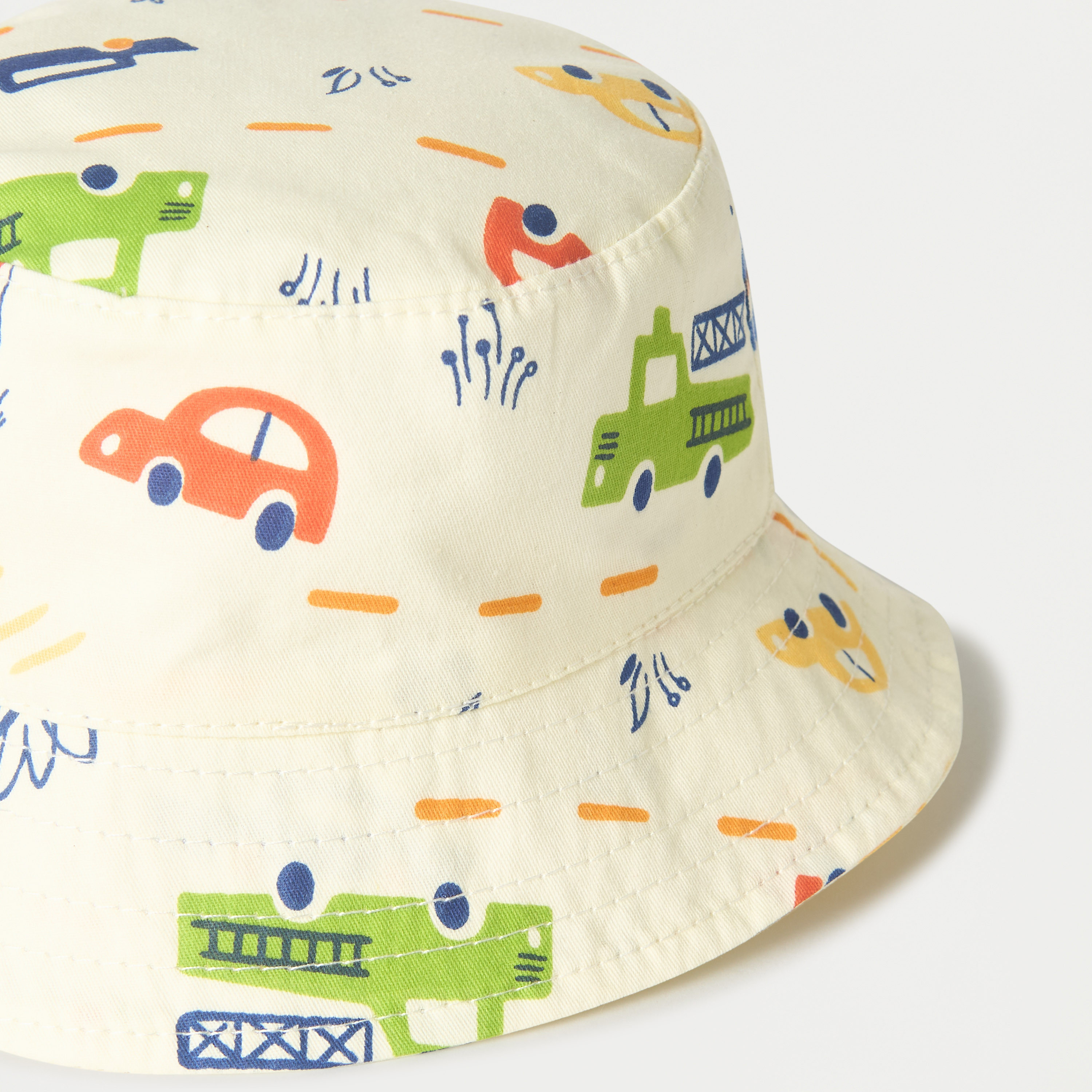 Juniors Car Print Bucket Hat-baby-boys-accessories-caps-image-3