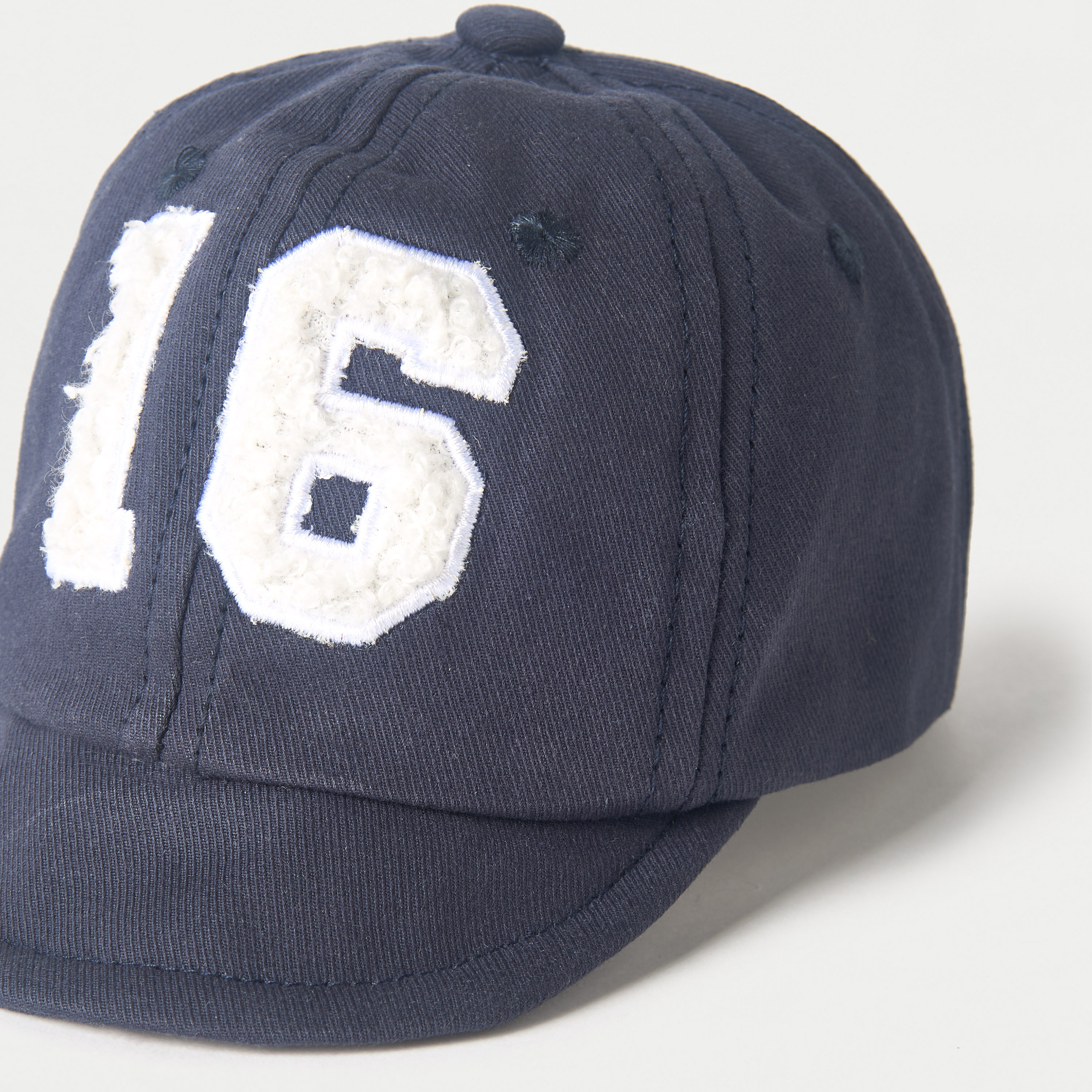 Juniors Embroidered Cap with Hook and Loop Closure-baby-boys-accessories-caps-image-2