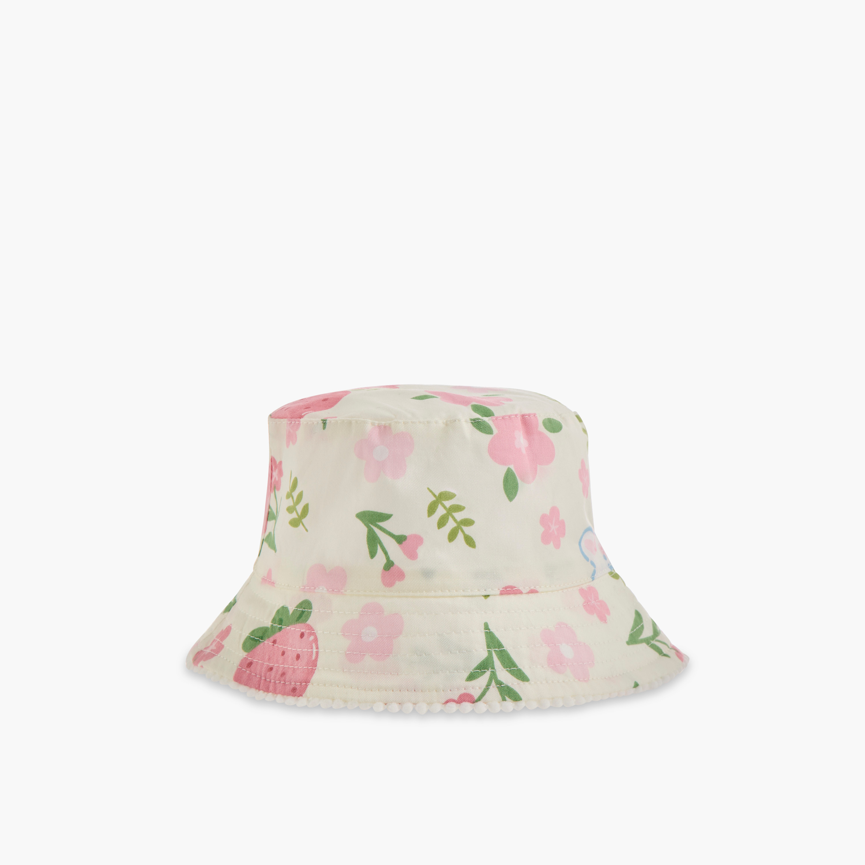 Juniors Floral Print Bucket Hat-baby-boys-accessories-caps-image-1