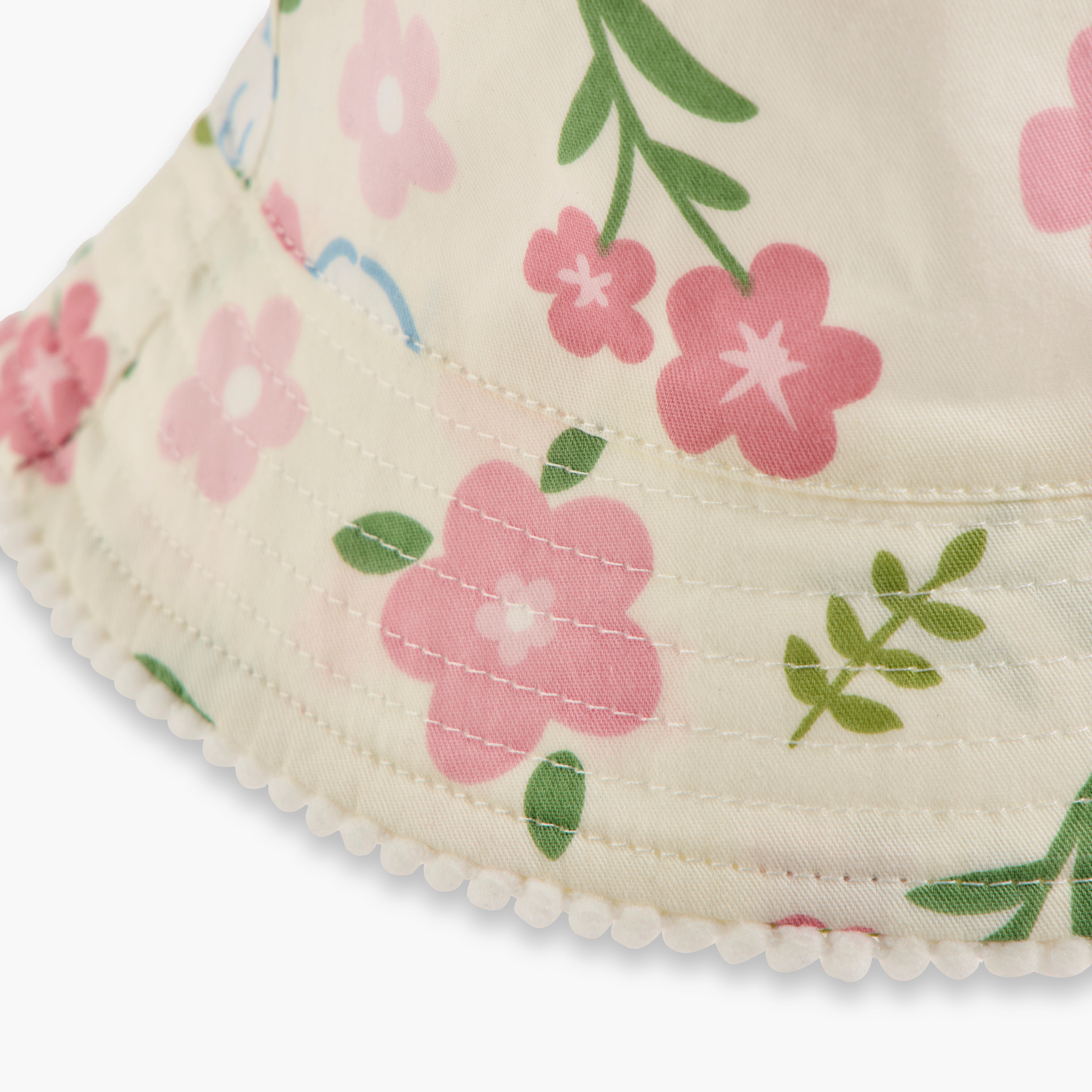 Juniors Floral Print Bucket Hat-baby-boys-accessories-caps-image-4