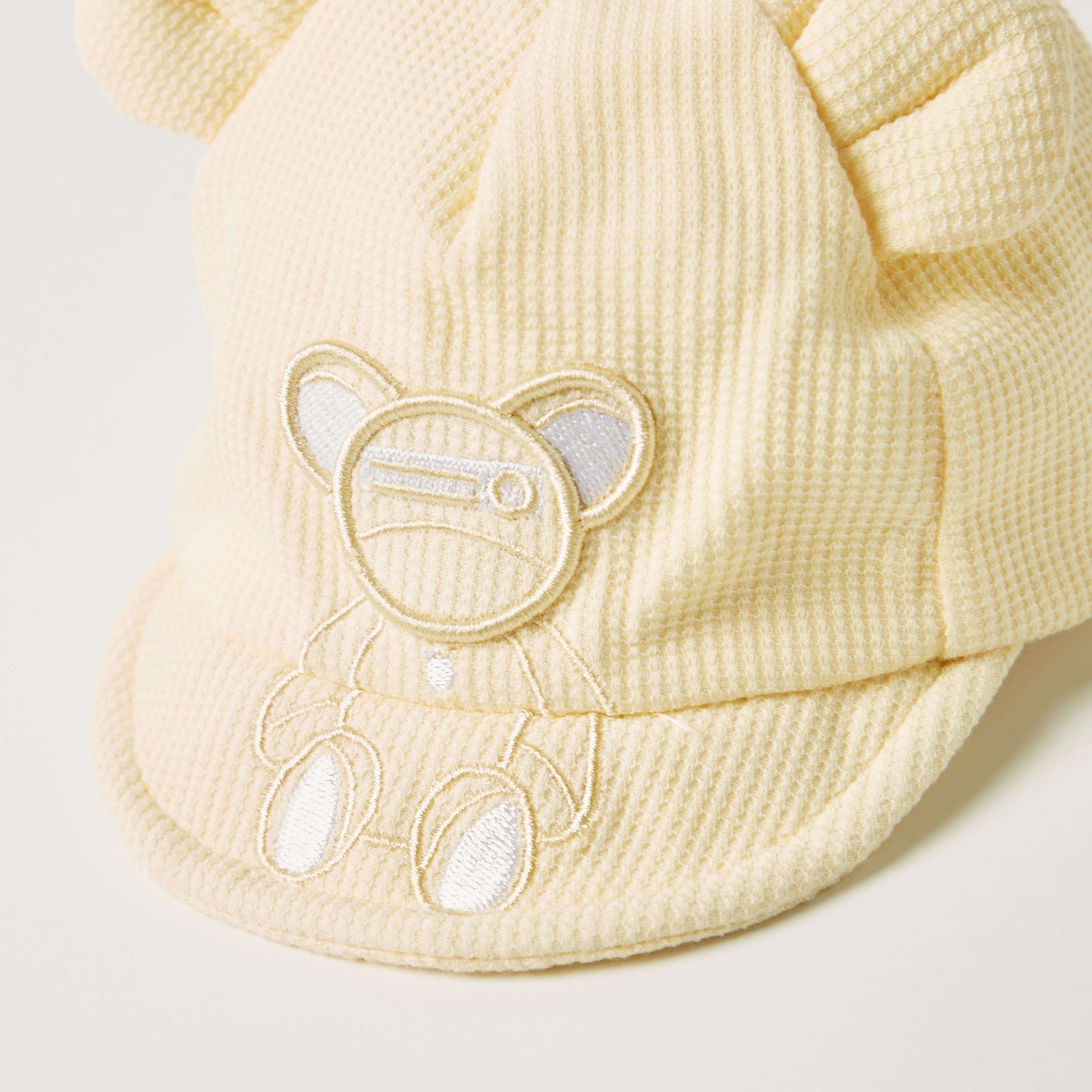 Juniors Bear Embroidered Cap-baby-girls-accessories-caps-image-3