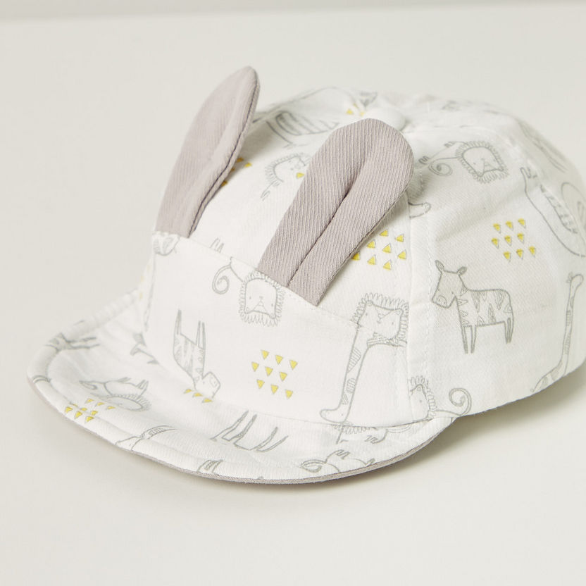 Juniors All-Over Print Cap with Hook and Loop Strap Closure-Caps-image-1
