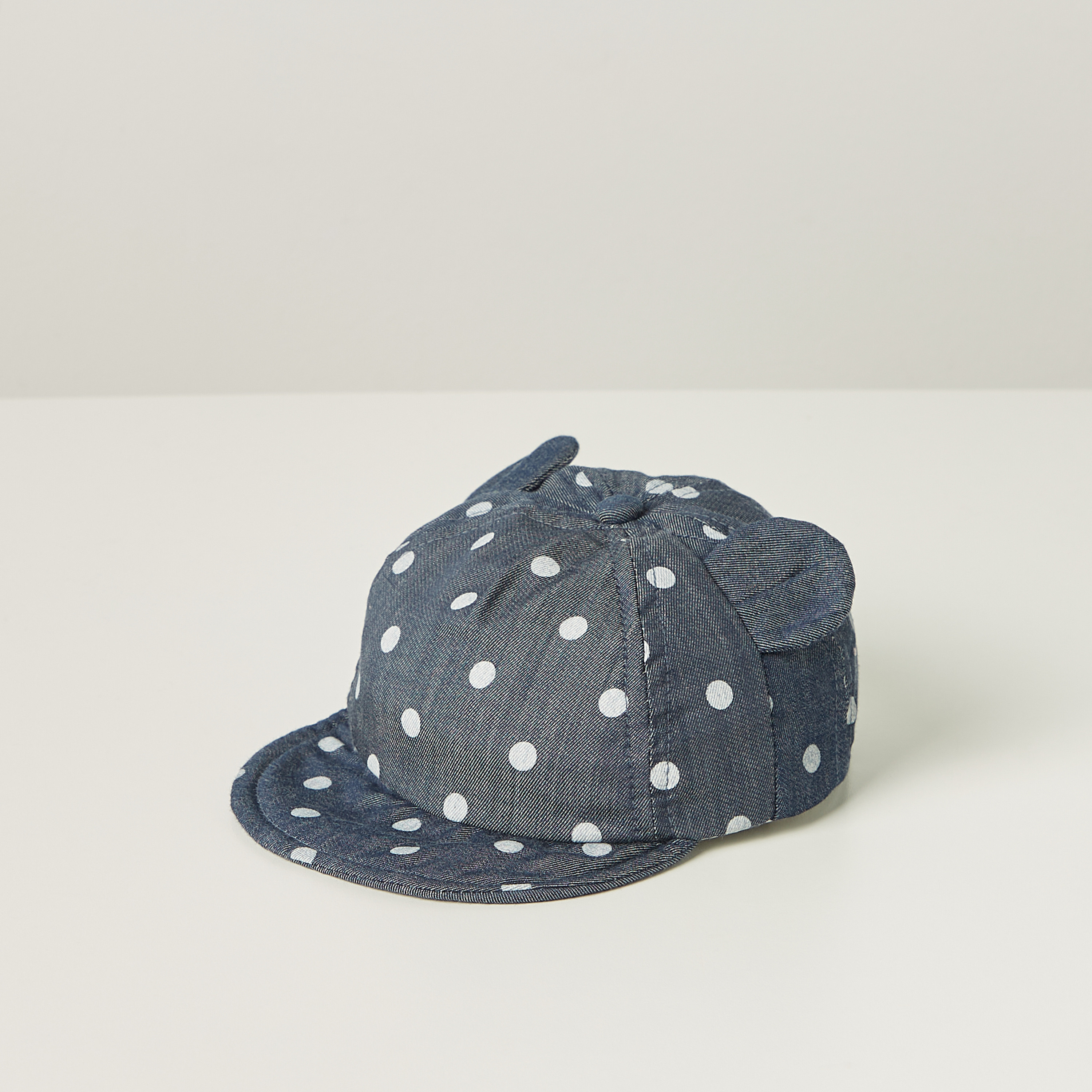كاب بشريط إغلاق لاصق وطبعات منقطة من جونيورز-baby-girls-accessories-caps-image-1