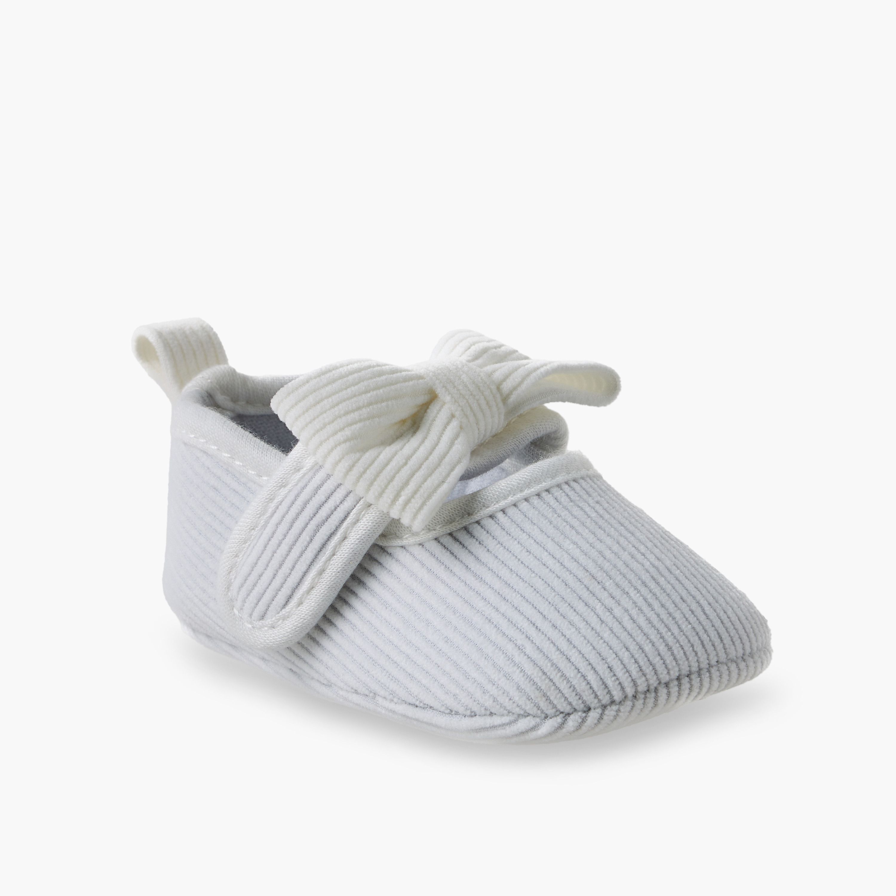 Juniors Booties with Hook and Loop Closure-baby-girls-shoes-booties-image-2