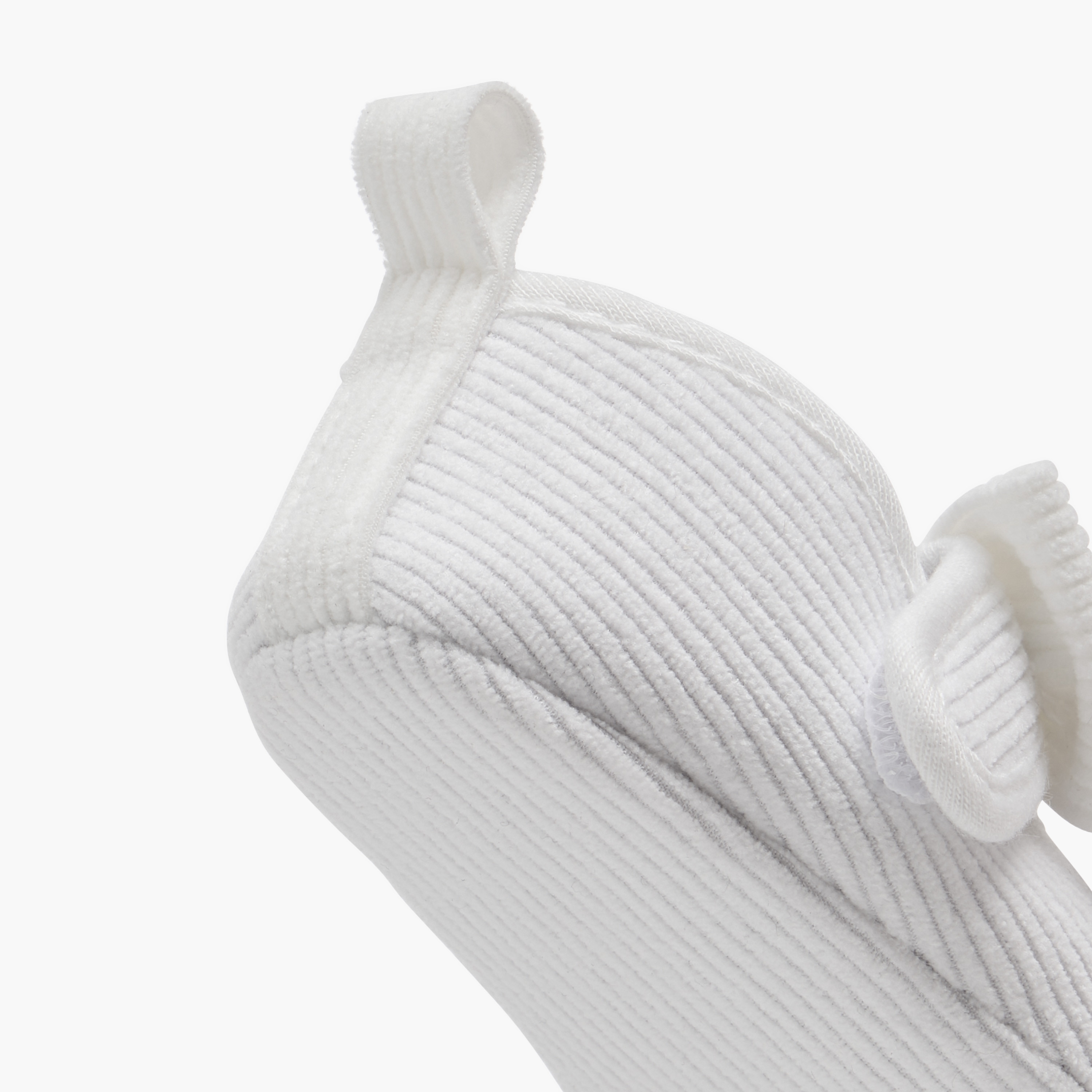 Juniors Bow Accent Corduroy Booties with Hook and Loop Closure-baby-girls-shoes-booties-image-5