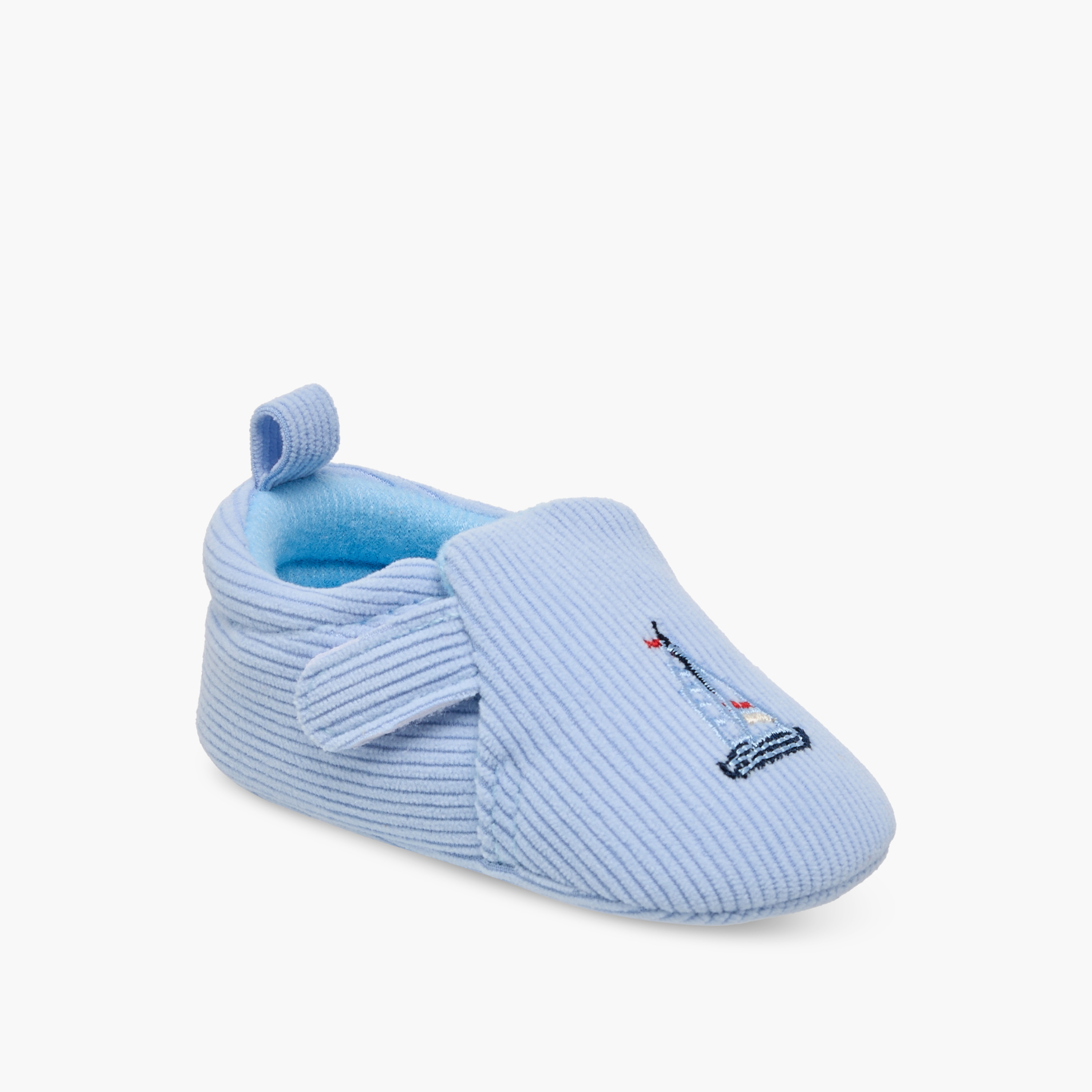 Juniors Ship Embroidered Corduroy Booties with Hook and Loop Closure-promo_babyshop_Buy3for10_UAE230426-image-2