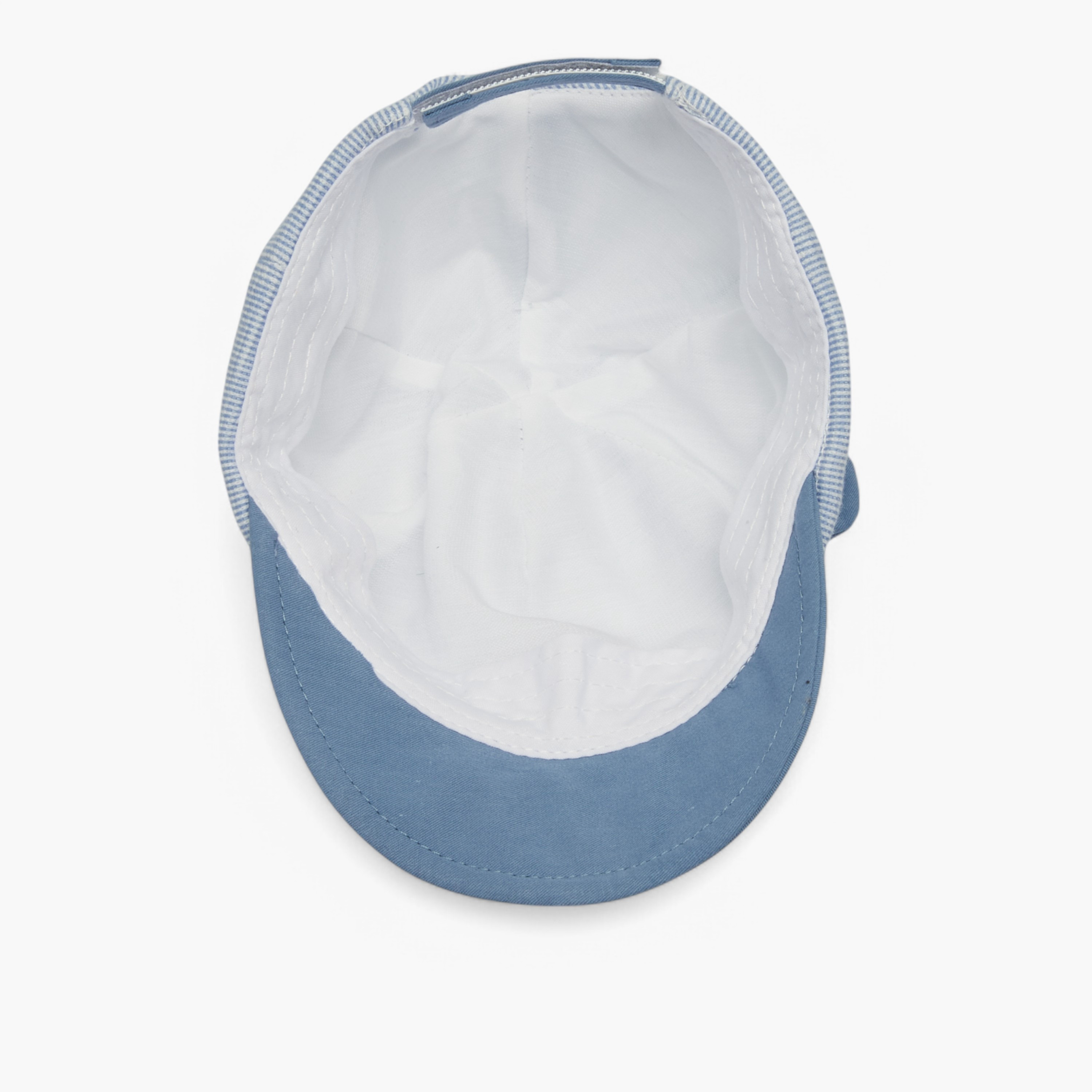 Juniors Bear Applique Cap with Hook and Loop Strap Closure-baby-boys-accessories-caps-image-7