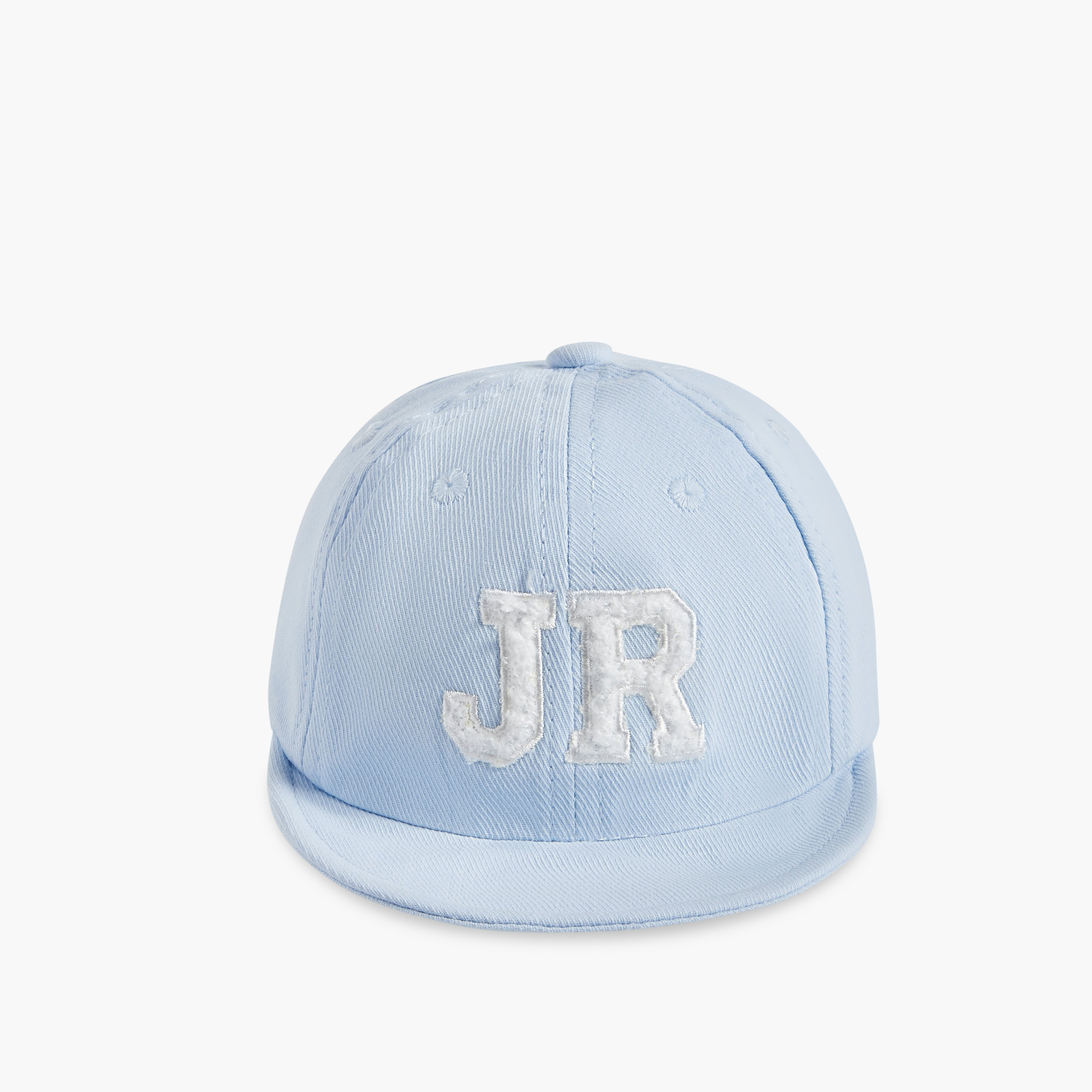 Juniors Embroidered Cap with Hook and Loop Strap Closure-baby-boys-accessories-caps-image-1