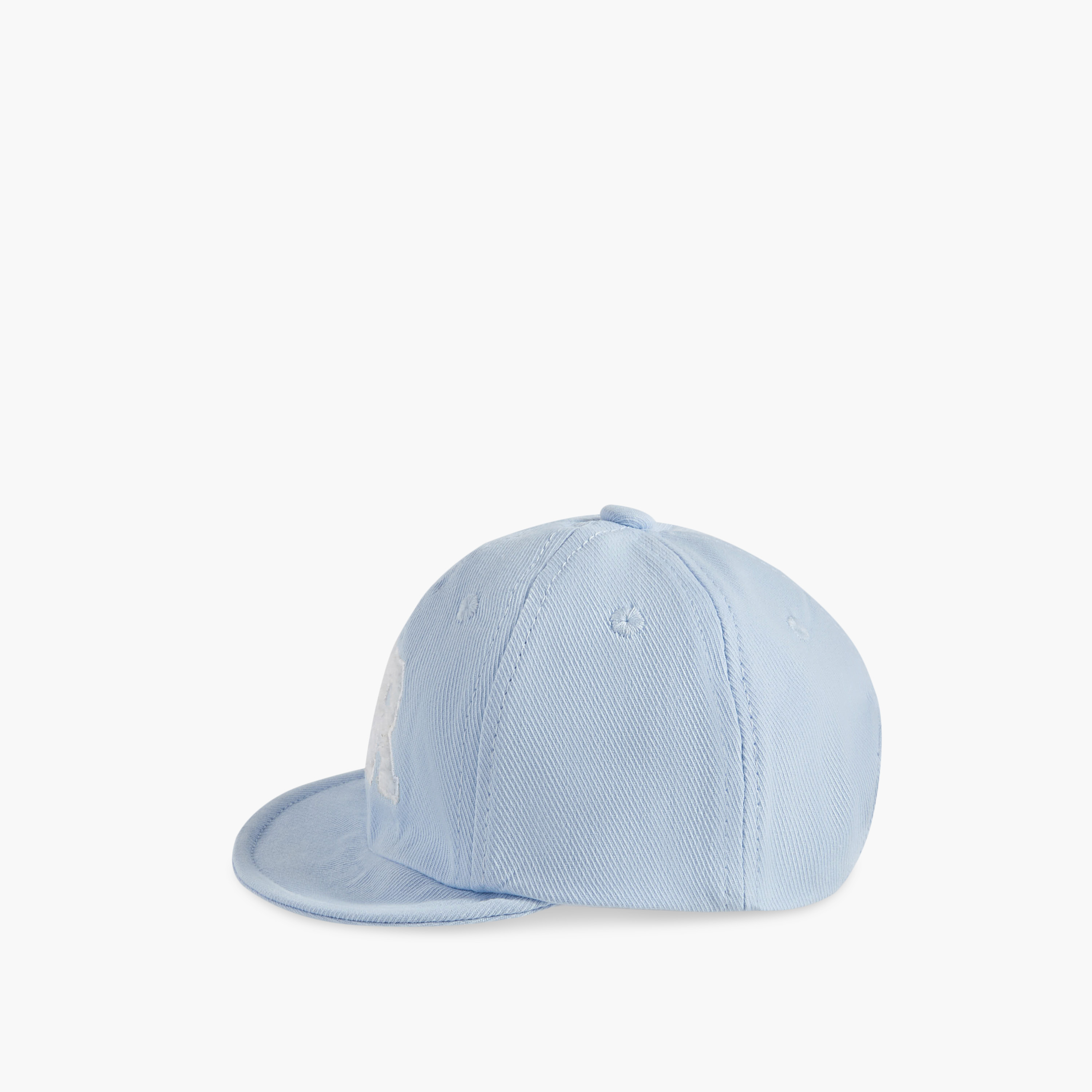 Juniors Embroidered Cap with Hook and Loop Strap Closure-baby-boys-accessories-caps-image-3