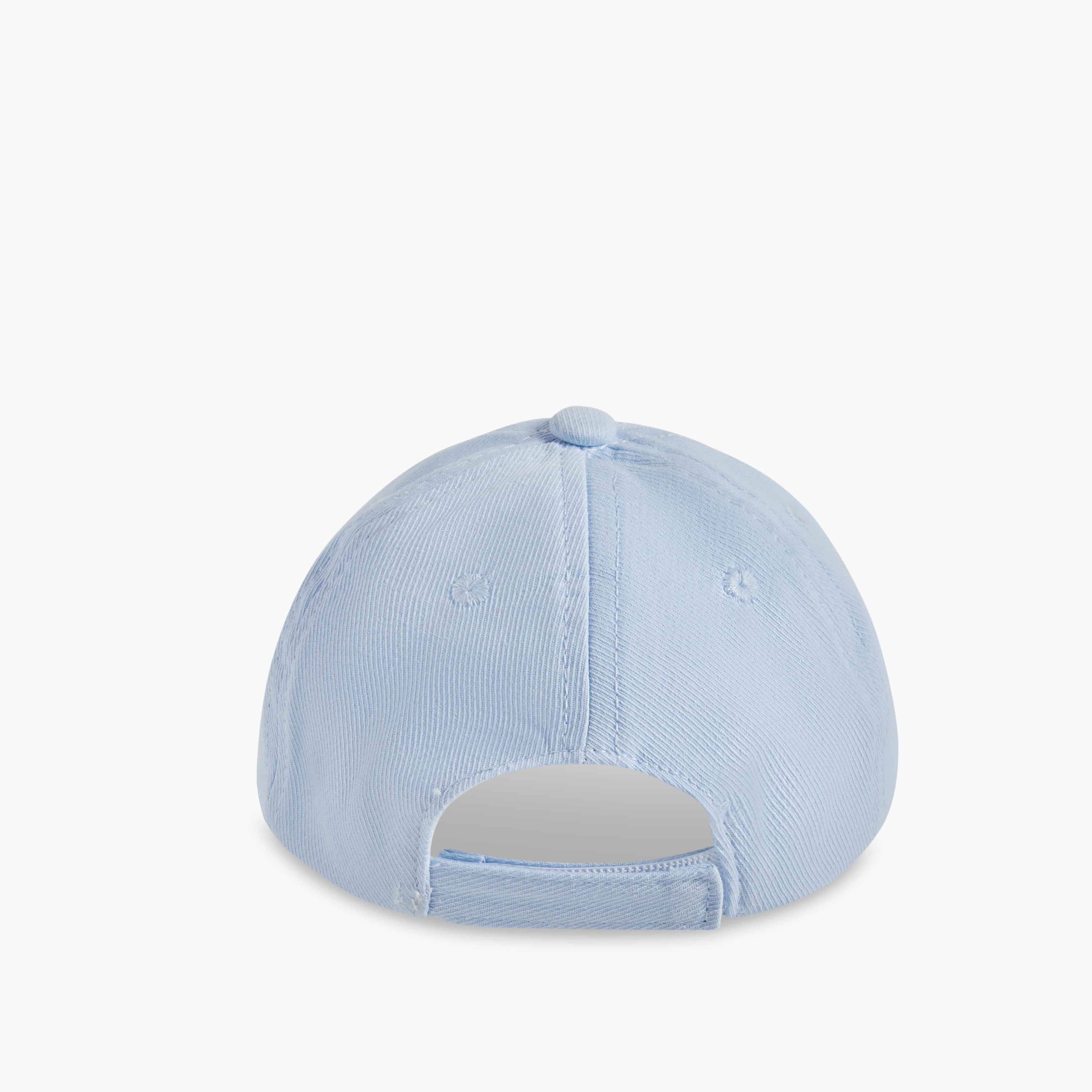 Juniors Embroidered Cap with Hook and Loop Strap Closure-baby-boys-accessories-caps-image-4