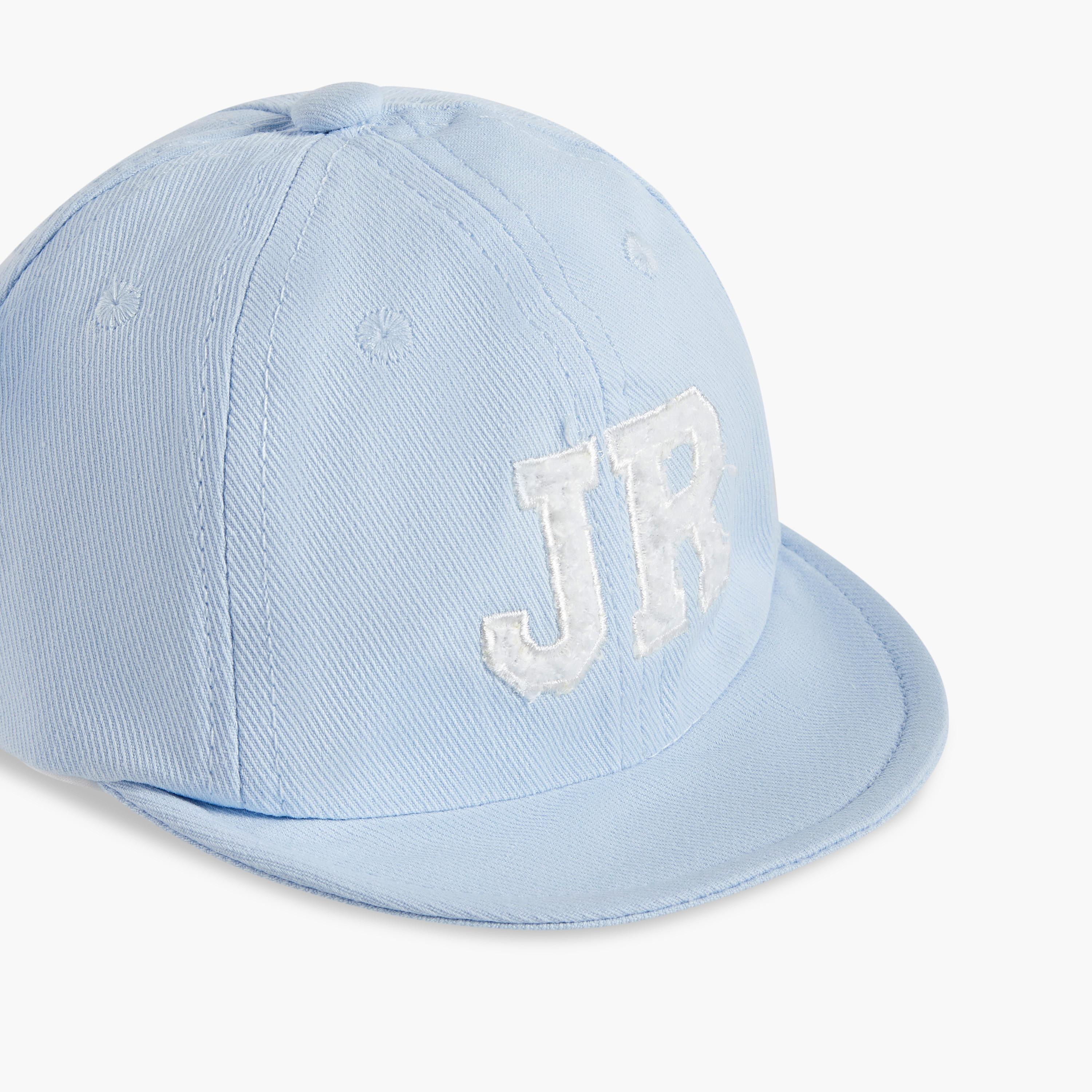Juniors Embroidered Cap with Hook and Loop Strap Closure-baby-boys-accessories-caps-image-5
