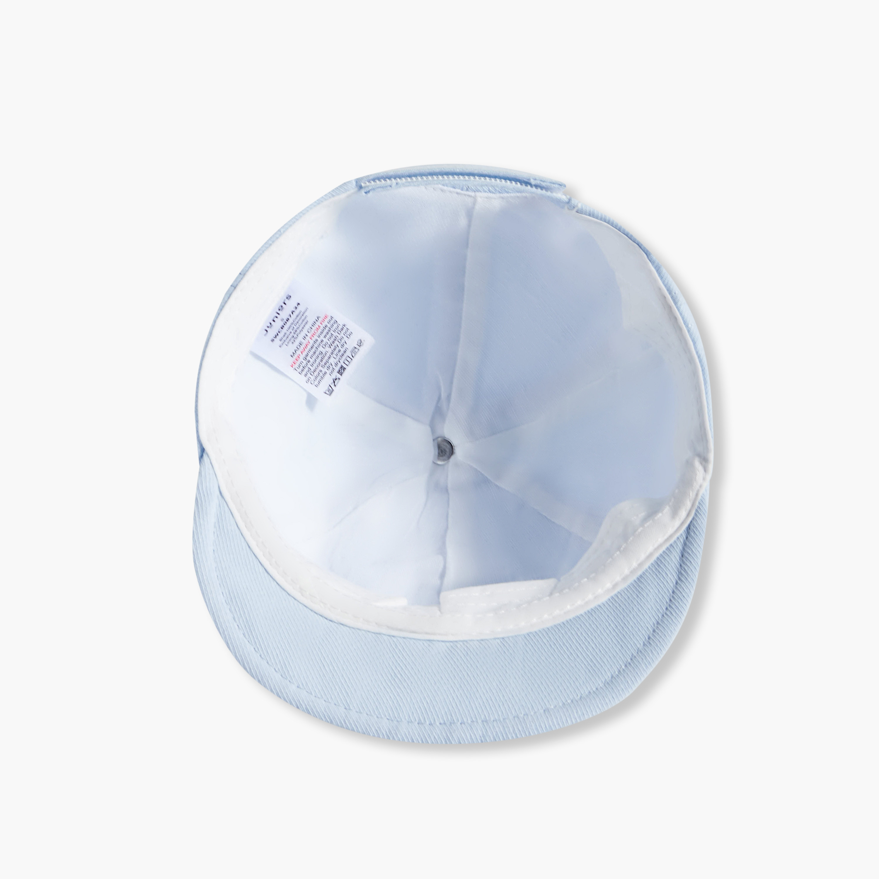 Juniors Embroidered Cap with Hook and Loop Strap Closure-baby-boys-accessories-caps-image-7