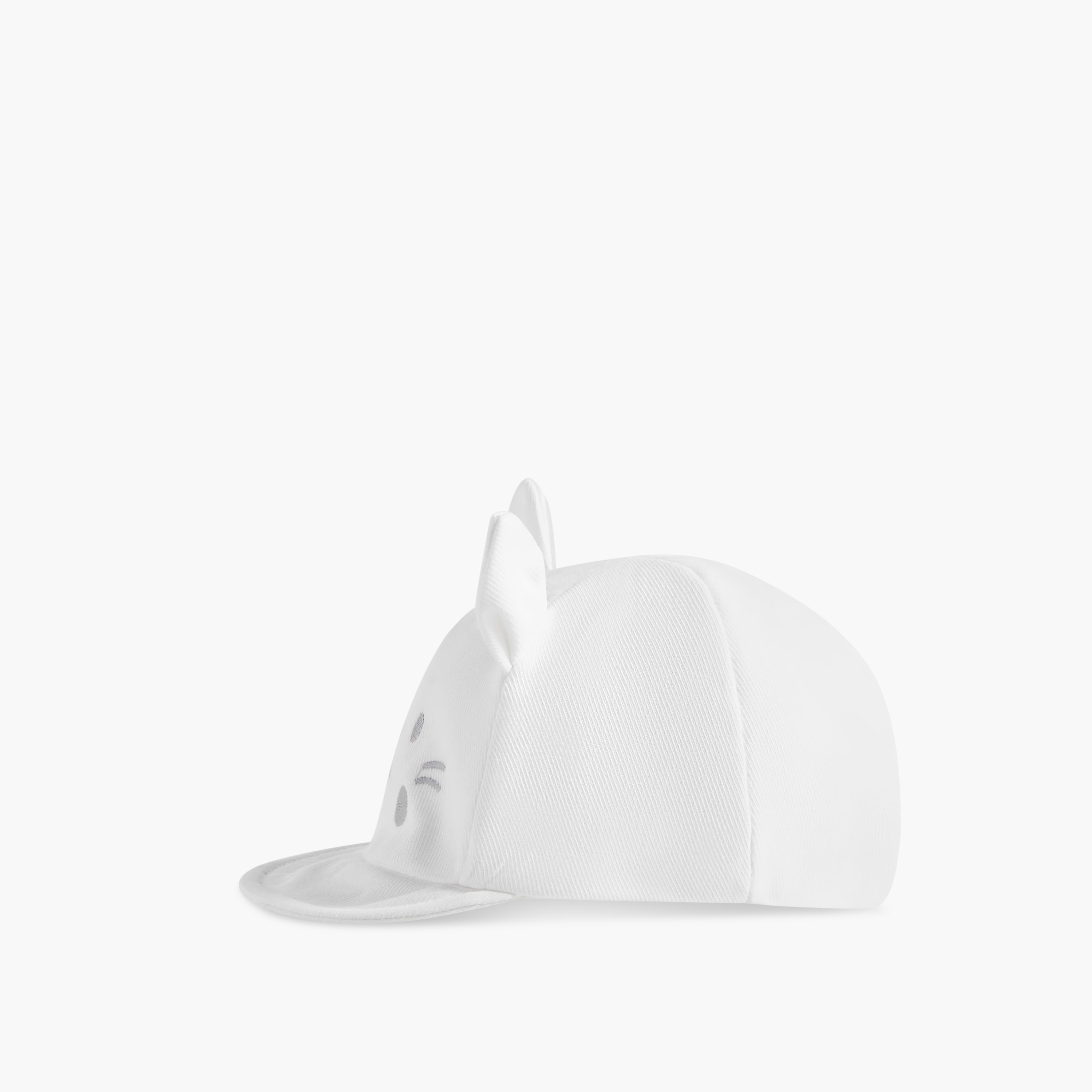 Juniors Ear Applique Cap with Hook and Loop Strap Closure-baby-girls-accessories-caps-image-3