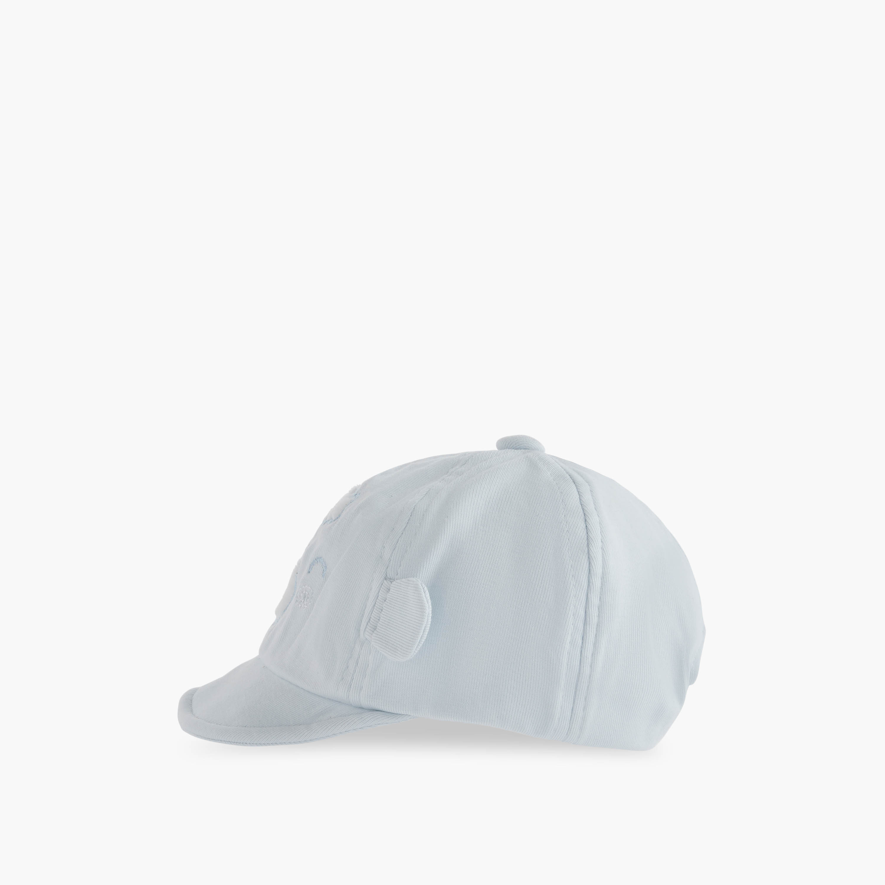 Juniors Embroidered Bear Cap with Hook and Loop Strap Closure-baby-boys-accessories-caps-image-3