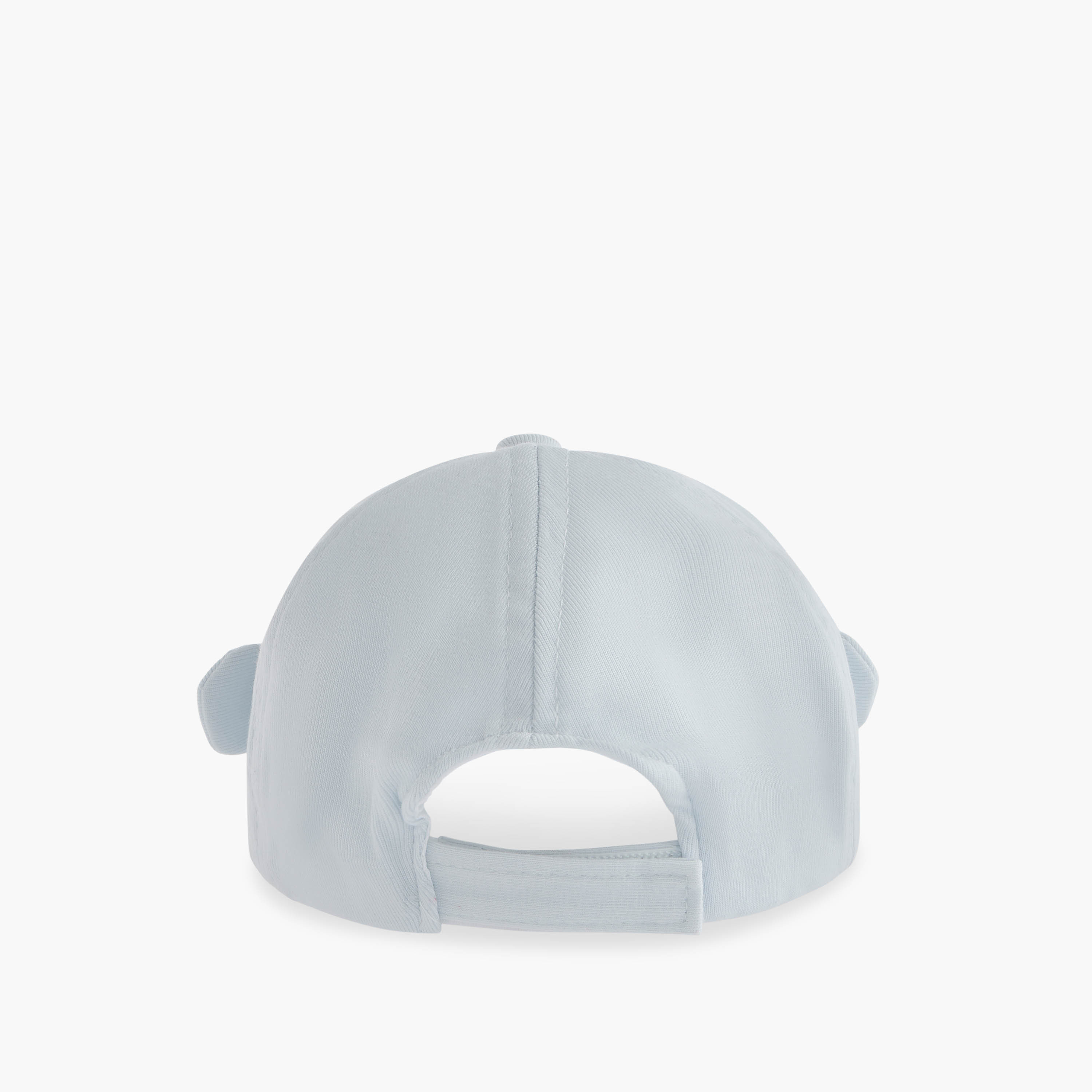 Juniors Embroidered Bear Cap with Hook and Loop Strap Closure-baby-boys-accessories-caps-image-4