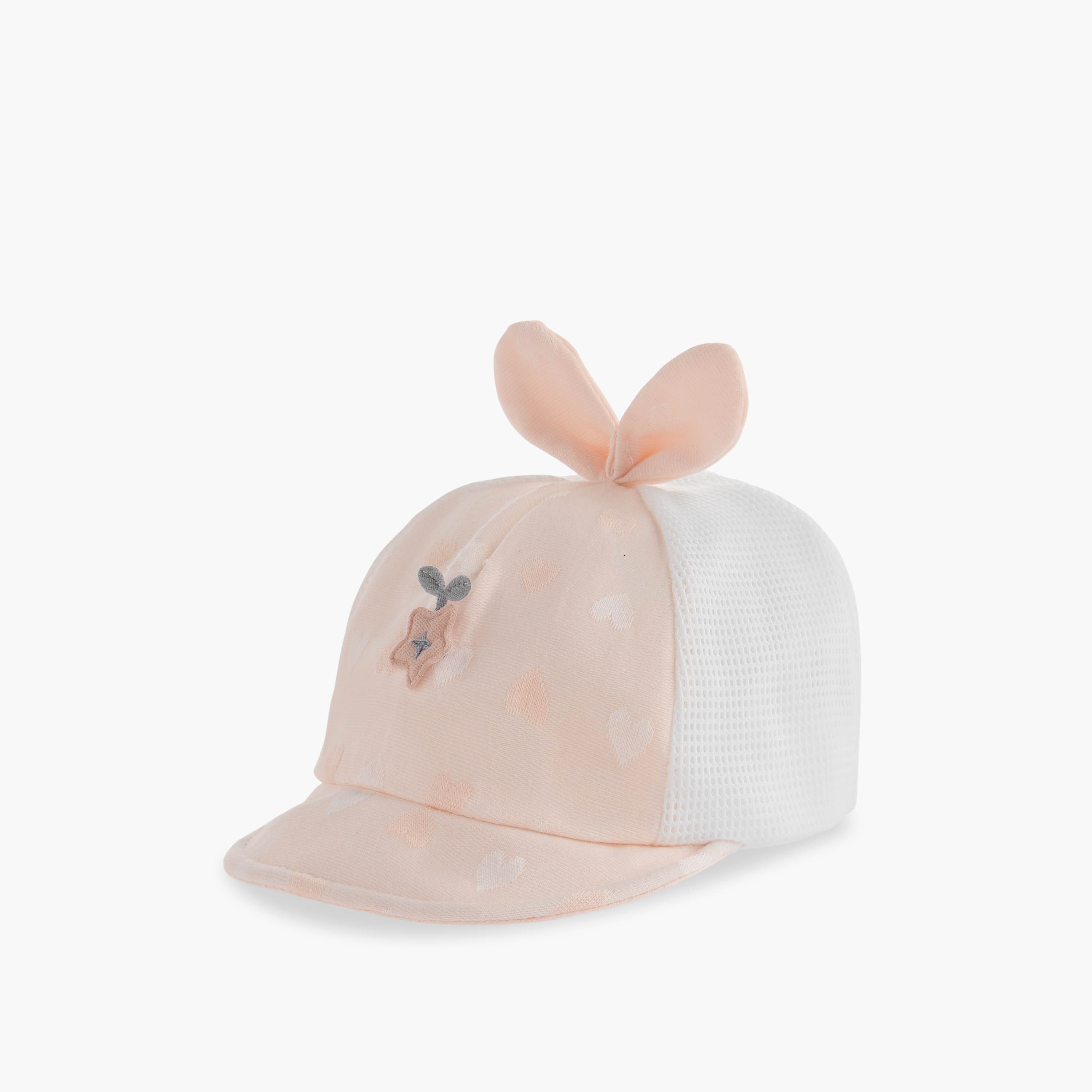 قبعة بآذان أرنب وشريط إغلاق لاصق من جونيورز-baby-girls-accessories-caps-image-6