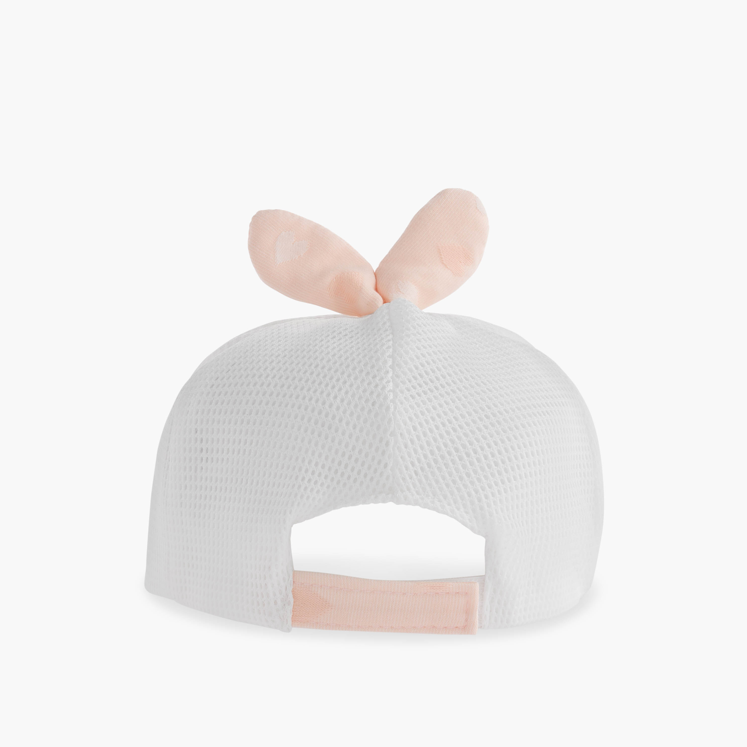 قبعة بآذان أرنب وشريط إغلاق لاصق من جونيورز-baby-girls-accessories-caps-image-4