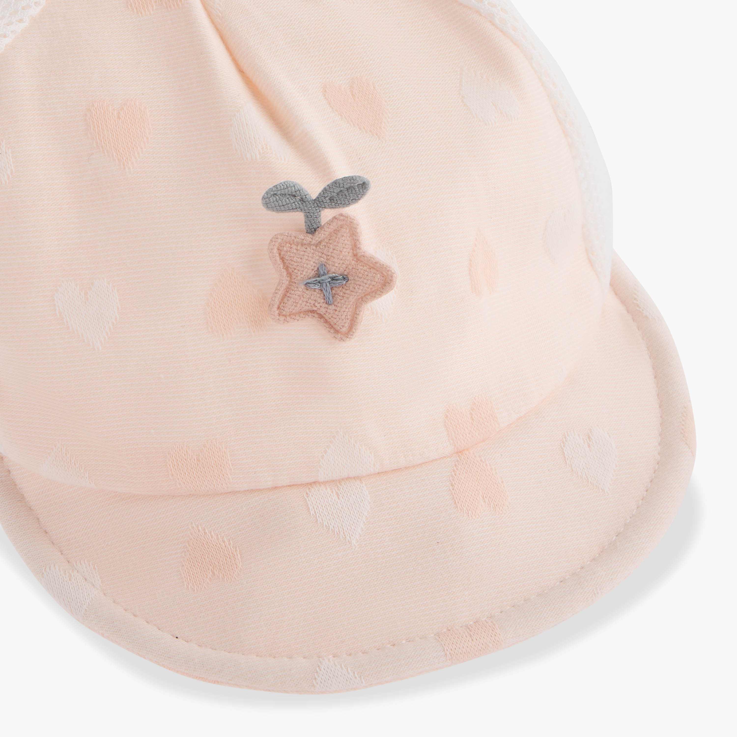 قبعة بآذان أرنب وشريط إغلاق لاصق من جونيورز-baby-girls-accessories-caps-image-2