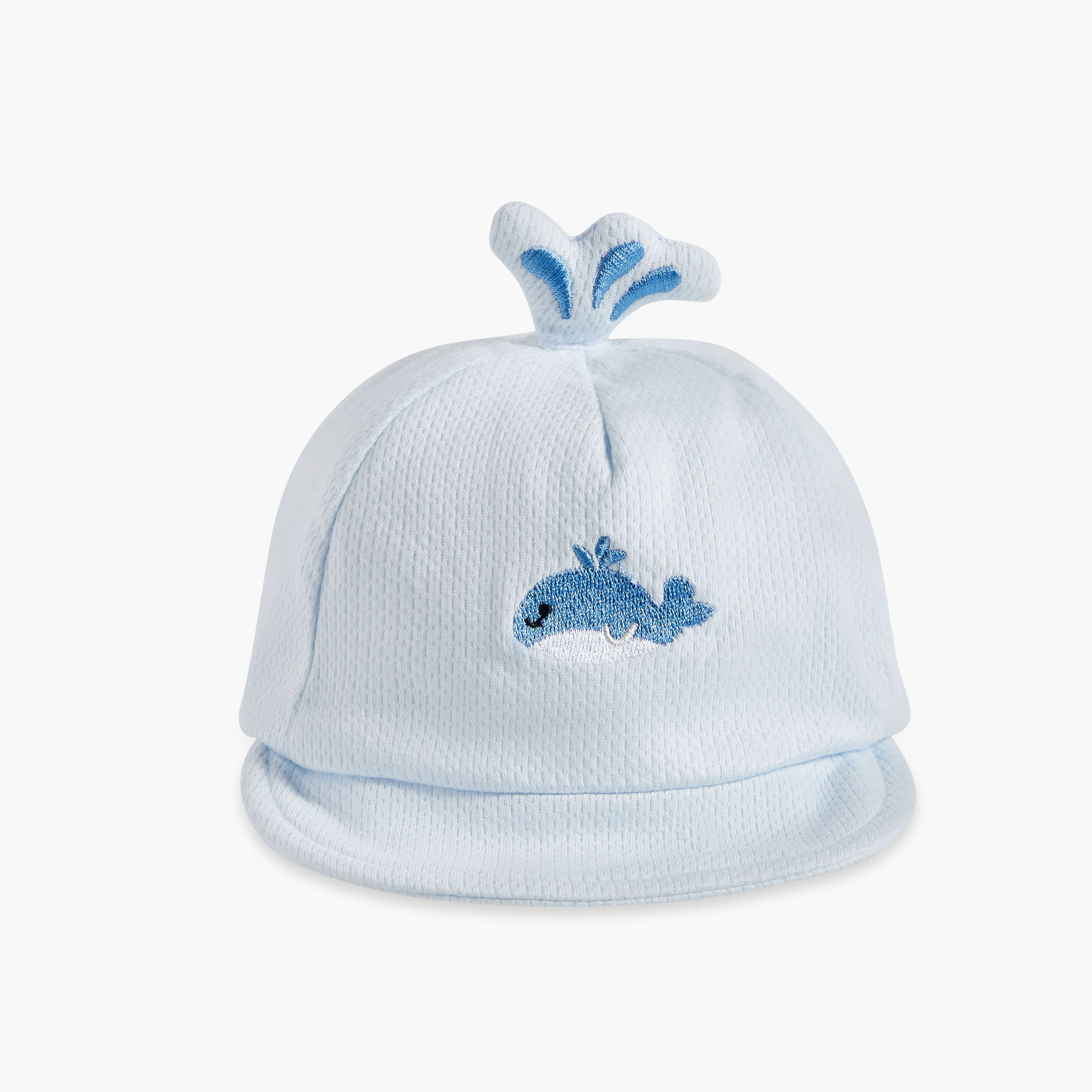 Juniors Cap with Whale Embroidery-baby-boys-accessories-caps-image-1