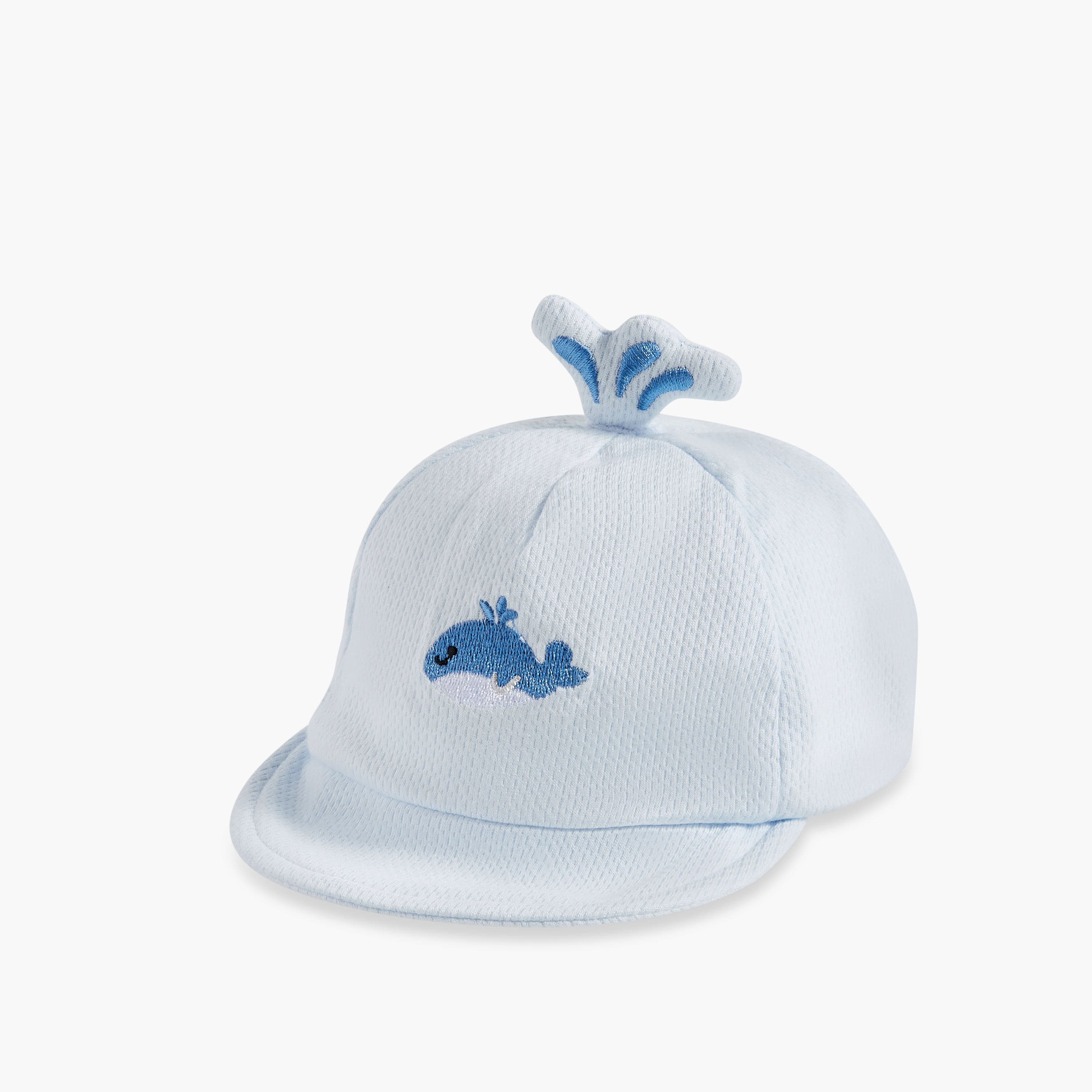 Juniors Cap with Whale Embroidery-baby-boys-accessories-caps-image-2