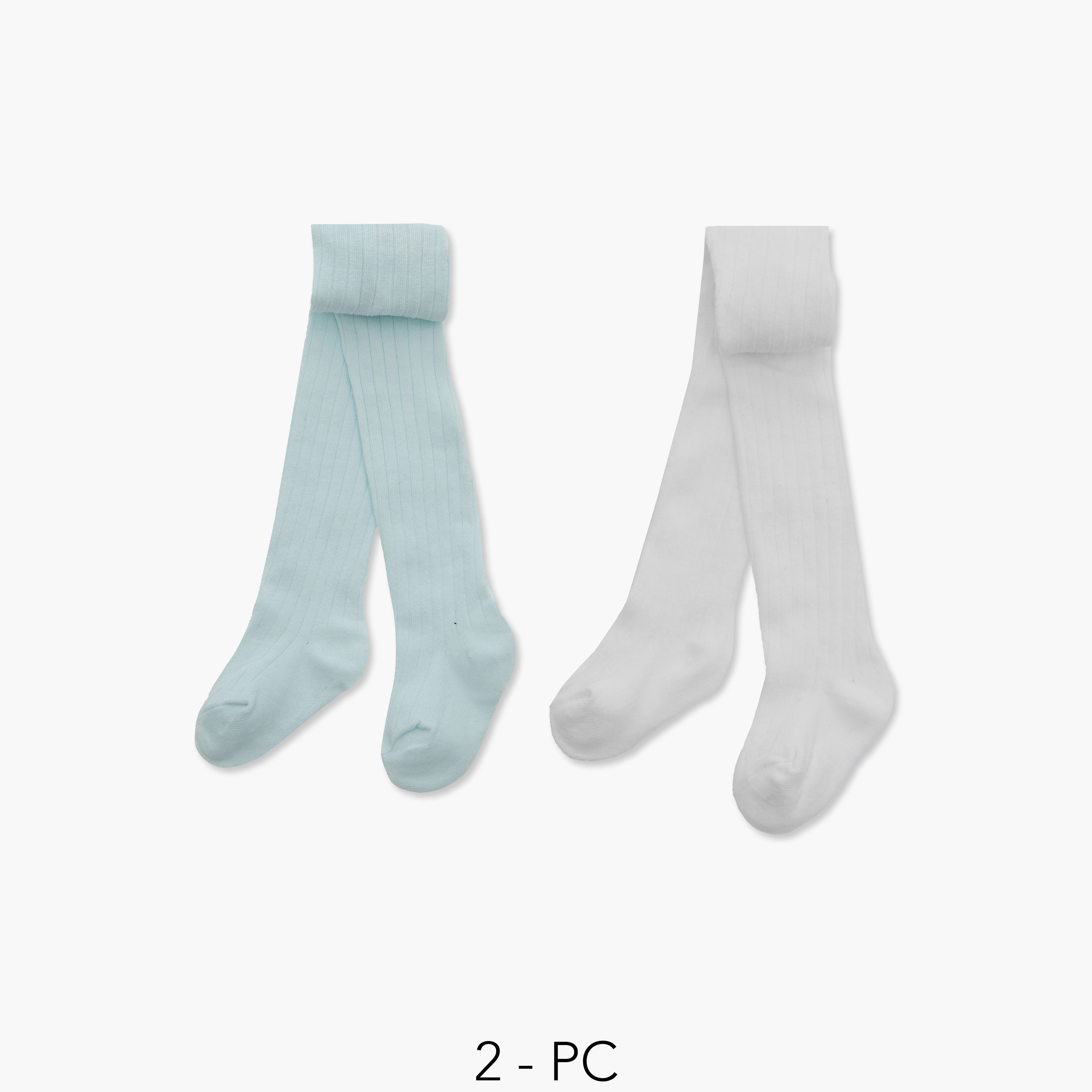 جوارب كولون بارزة الملمس للبنات من جونيورز - عبوة من قطعتين-baby-girls-accessories-socks-image-1