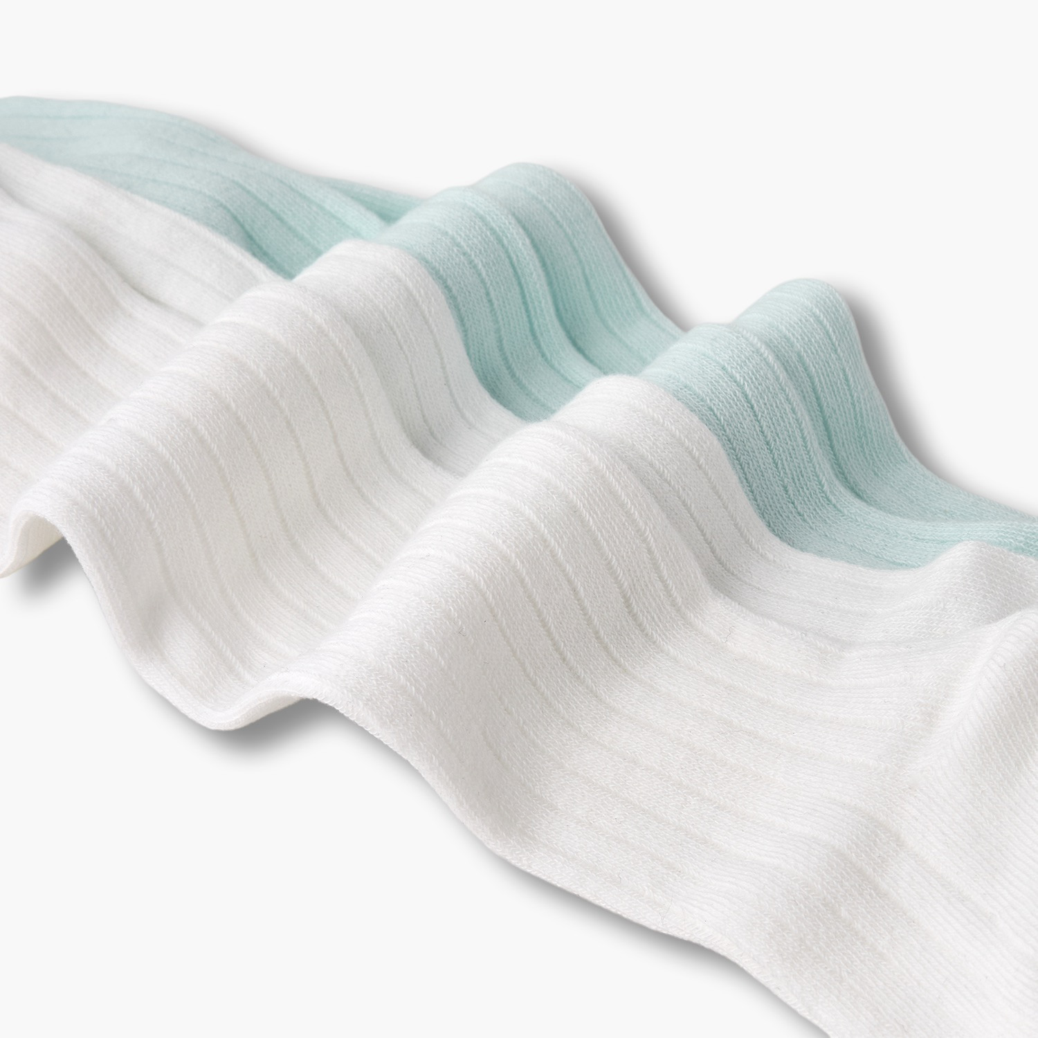 طقم جوارب ضيقة للأطفال البنات مع تصميم مضلع - قطعتين-baby-girls-accessories-socks-image-4