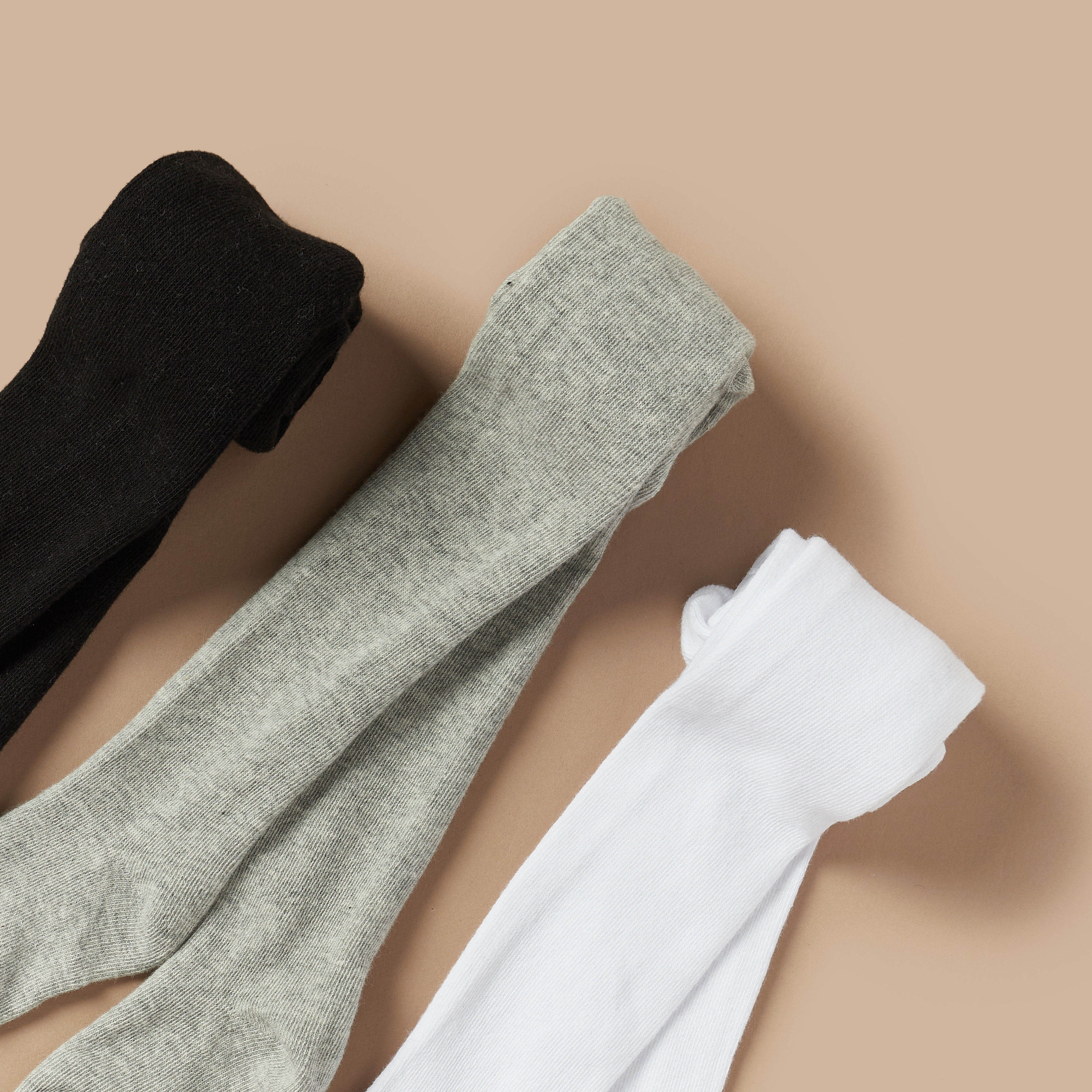 Juniors Solid Tights - Set of 3-baby-girls-accessories-socks-image-3